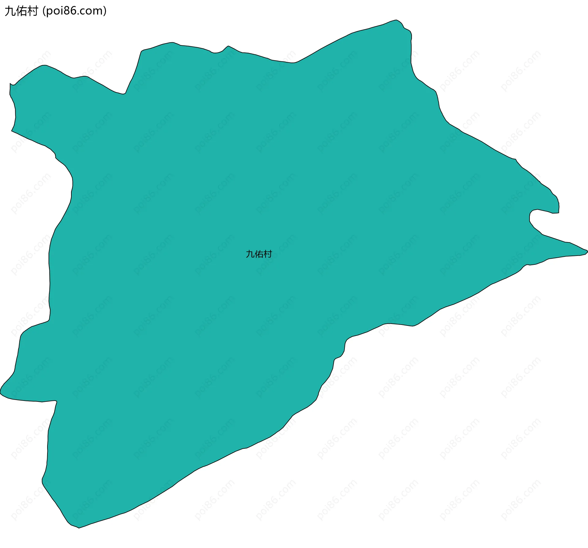 九佑村边界地图