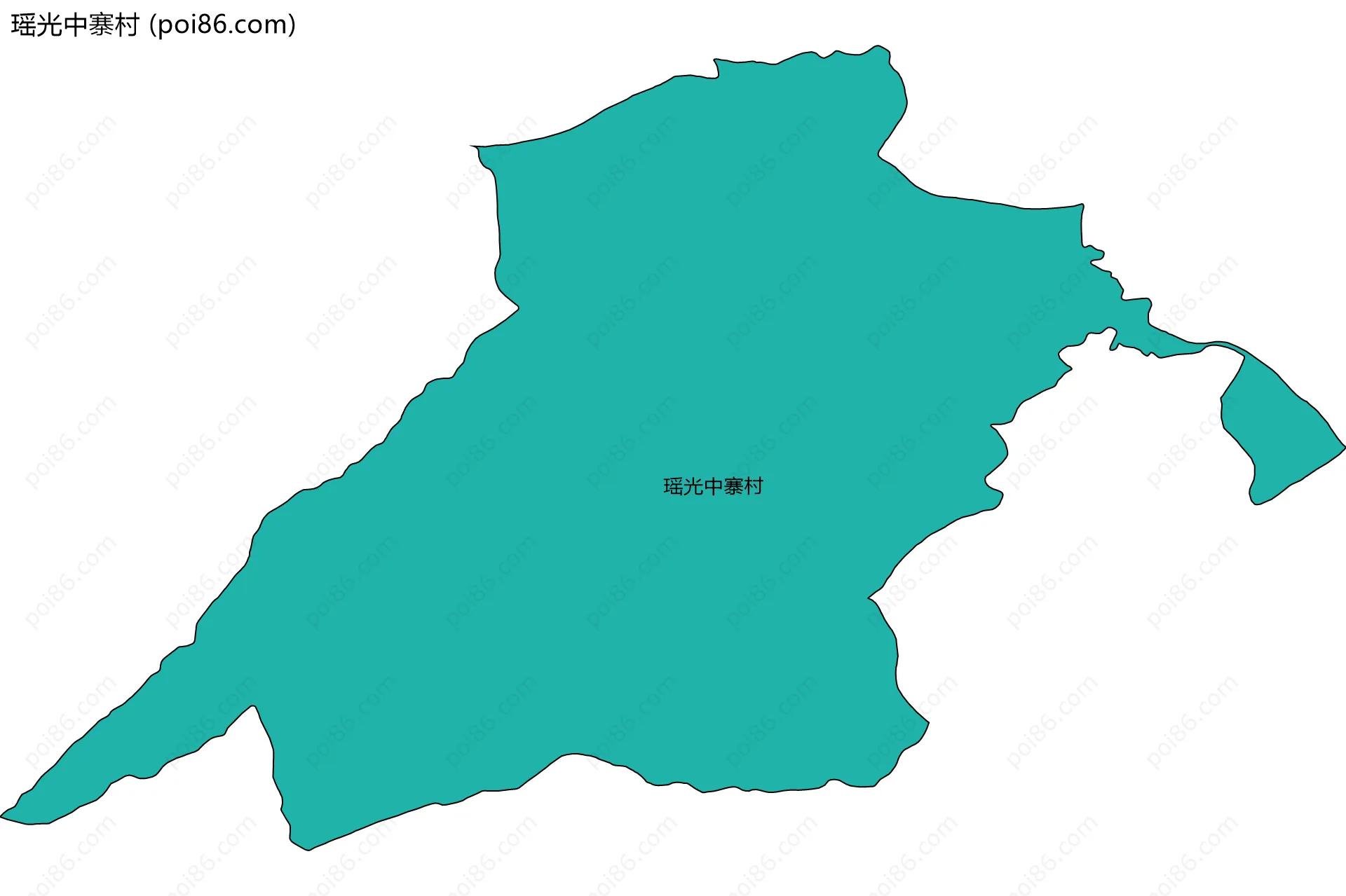 瑶光中寨村边界地图