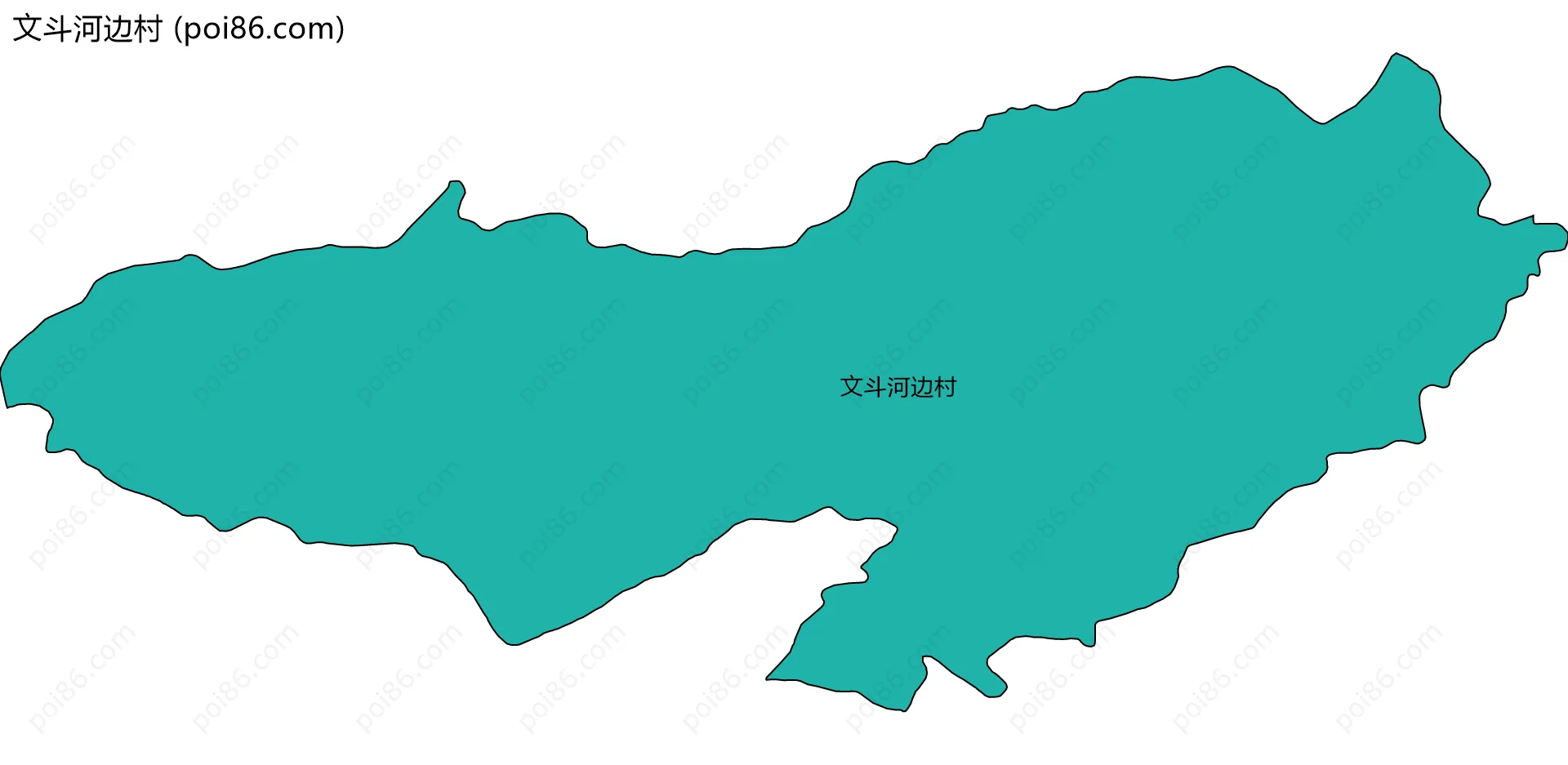 文斗河边村边界地图