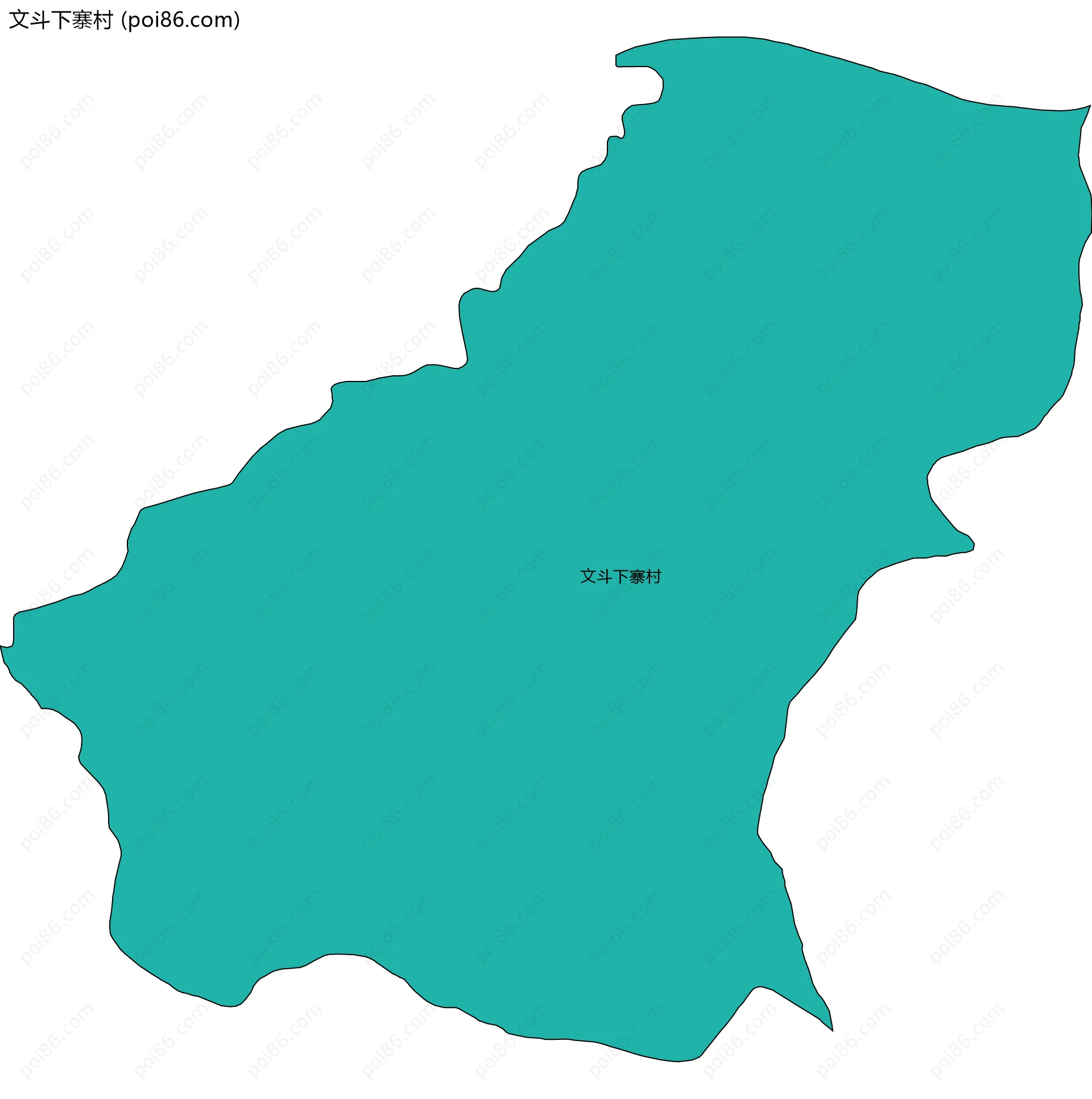 文斗下寨村边界地图