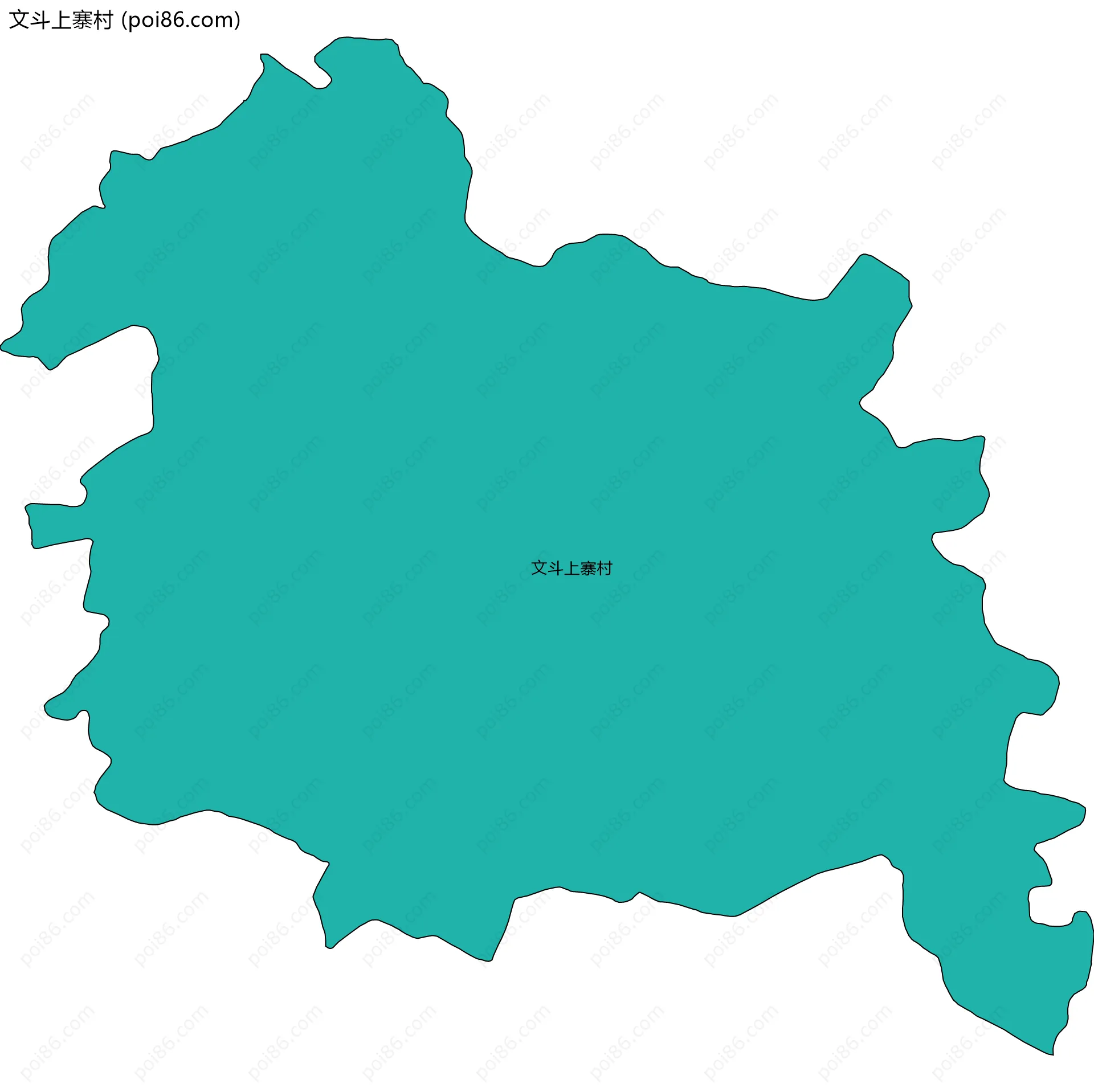 文斗上寨村边界地图