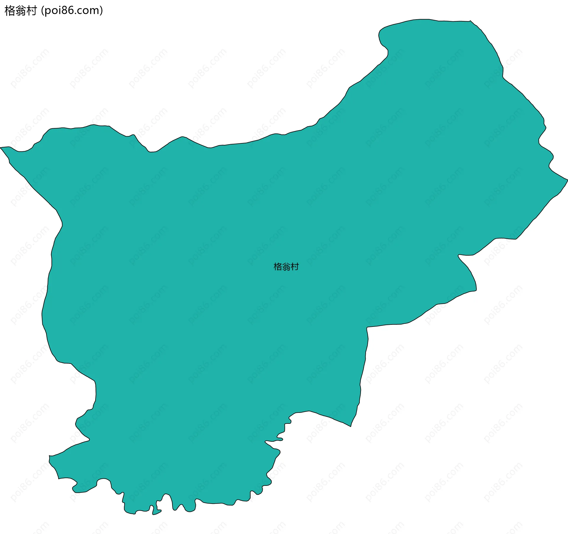 格翁村边界地图