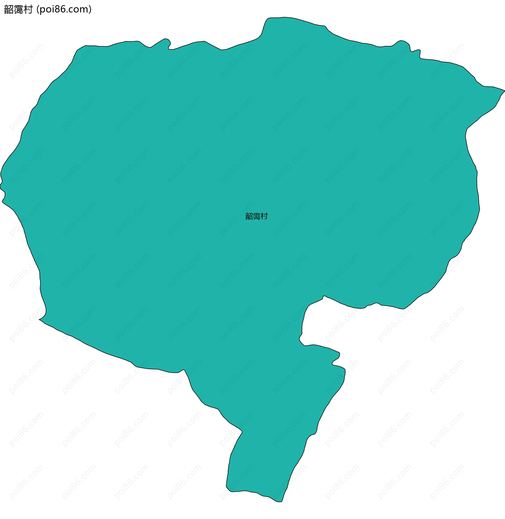 韶霭村边界地图