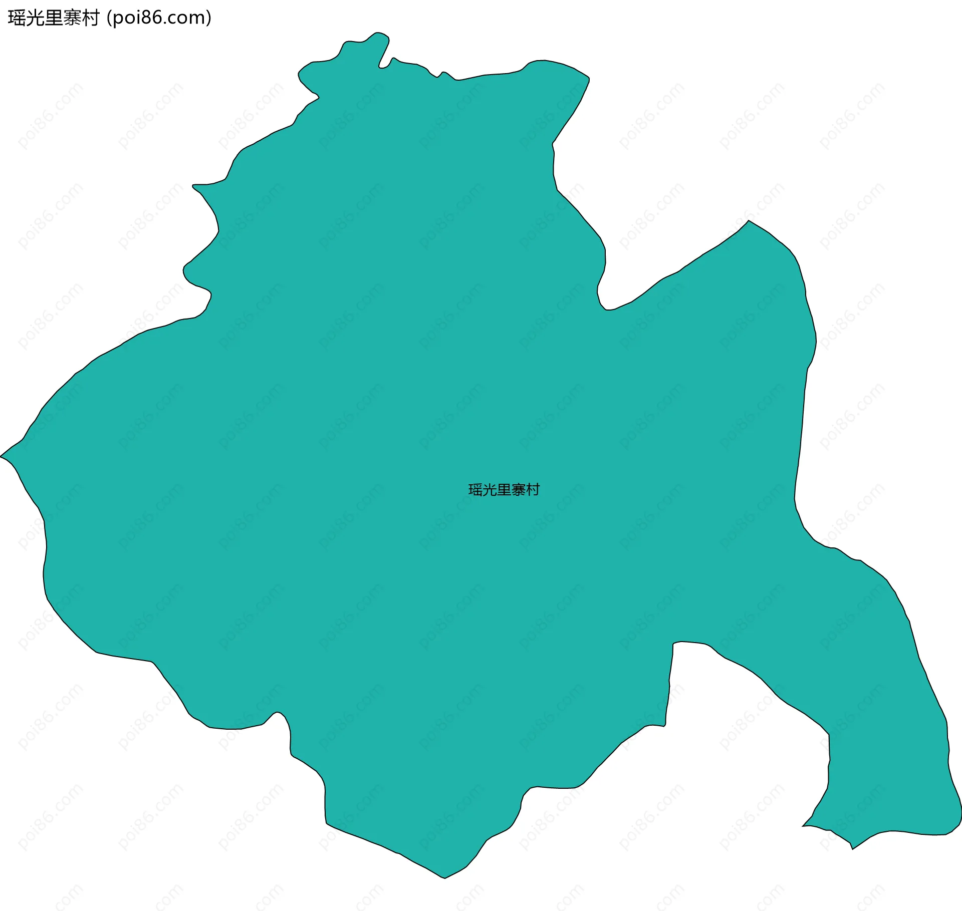 瑶光里寨村边界地图