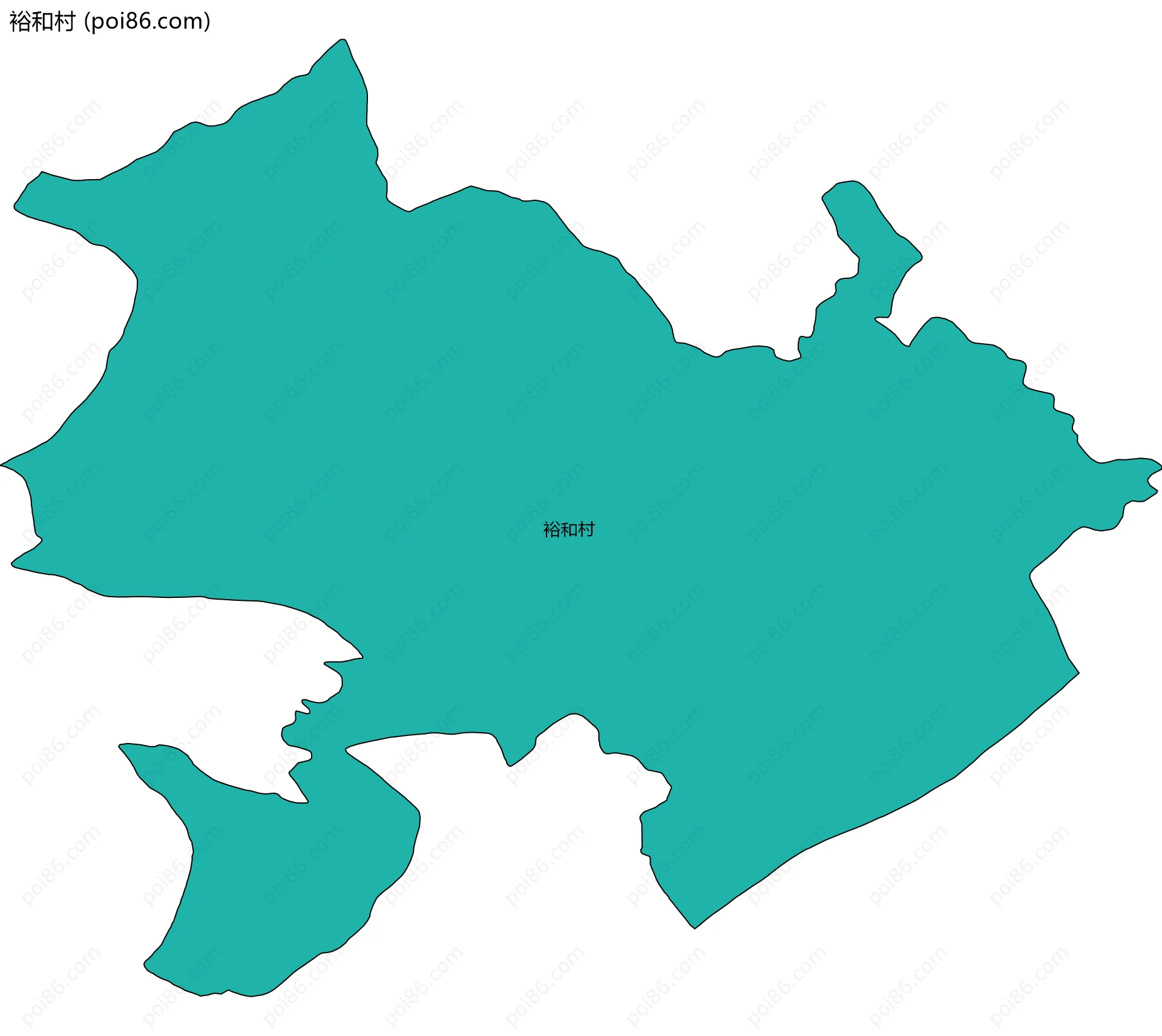 裕和村边界地图