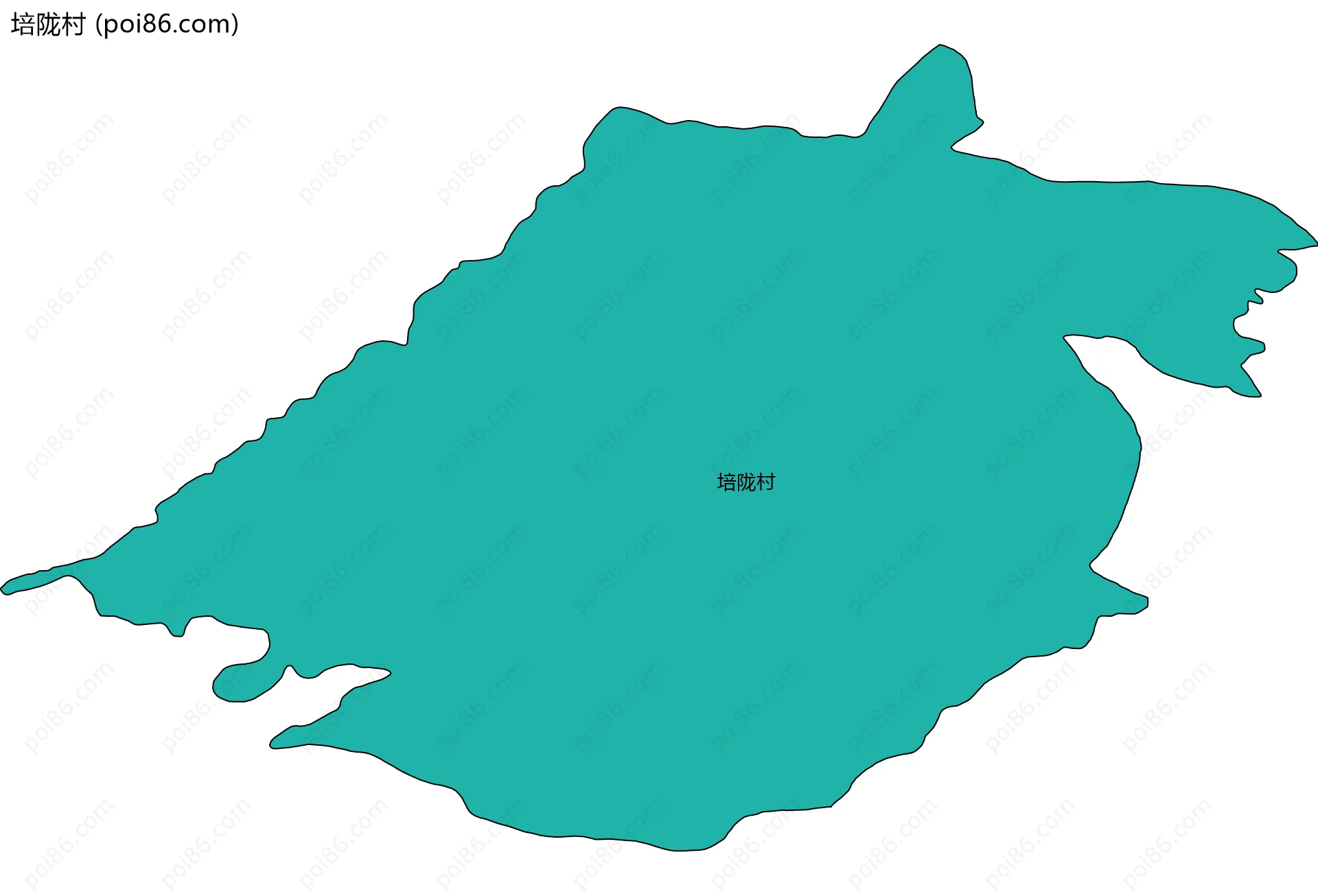 培陇村边界地图