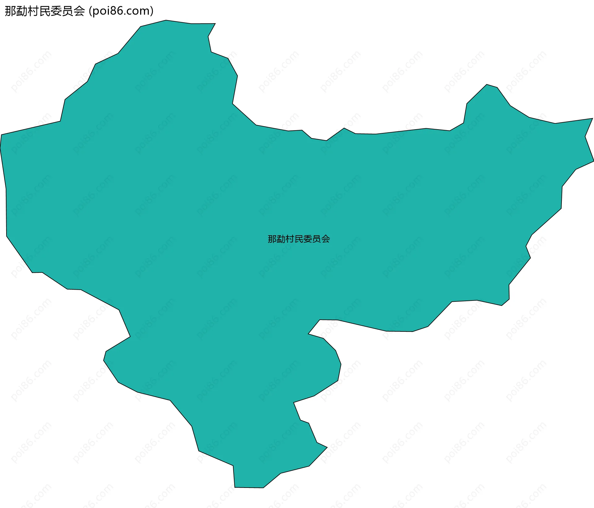 那勐村民委员会边界地图