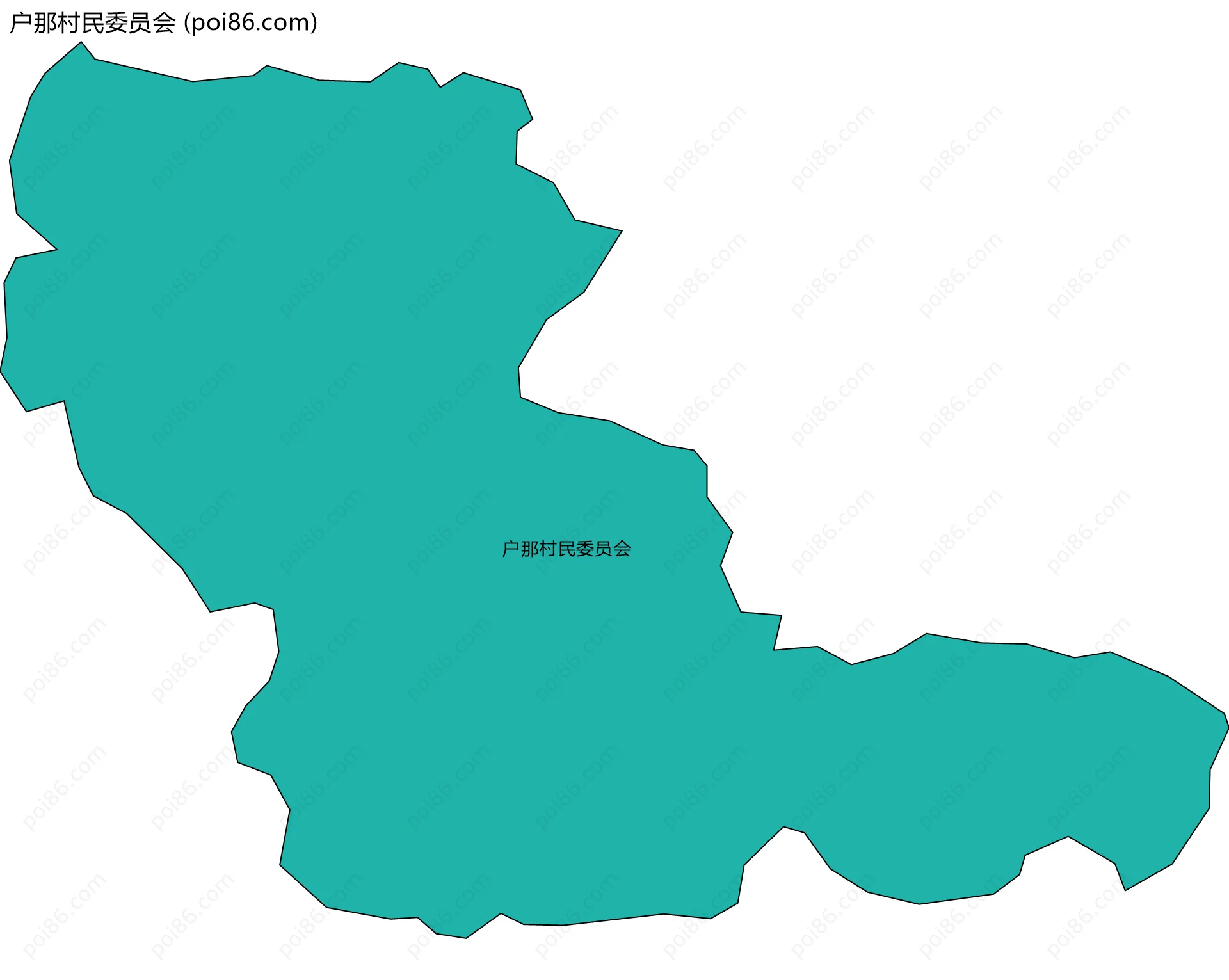 户那村民委员会边界地图