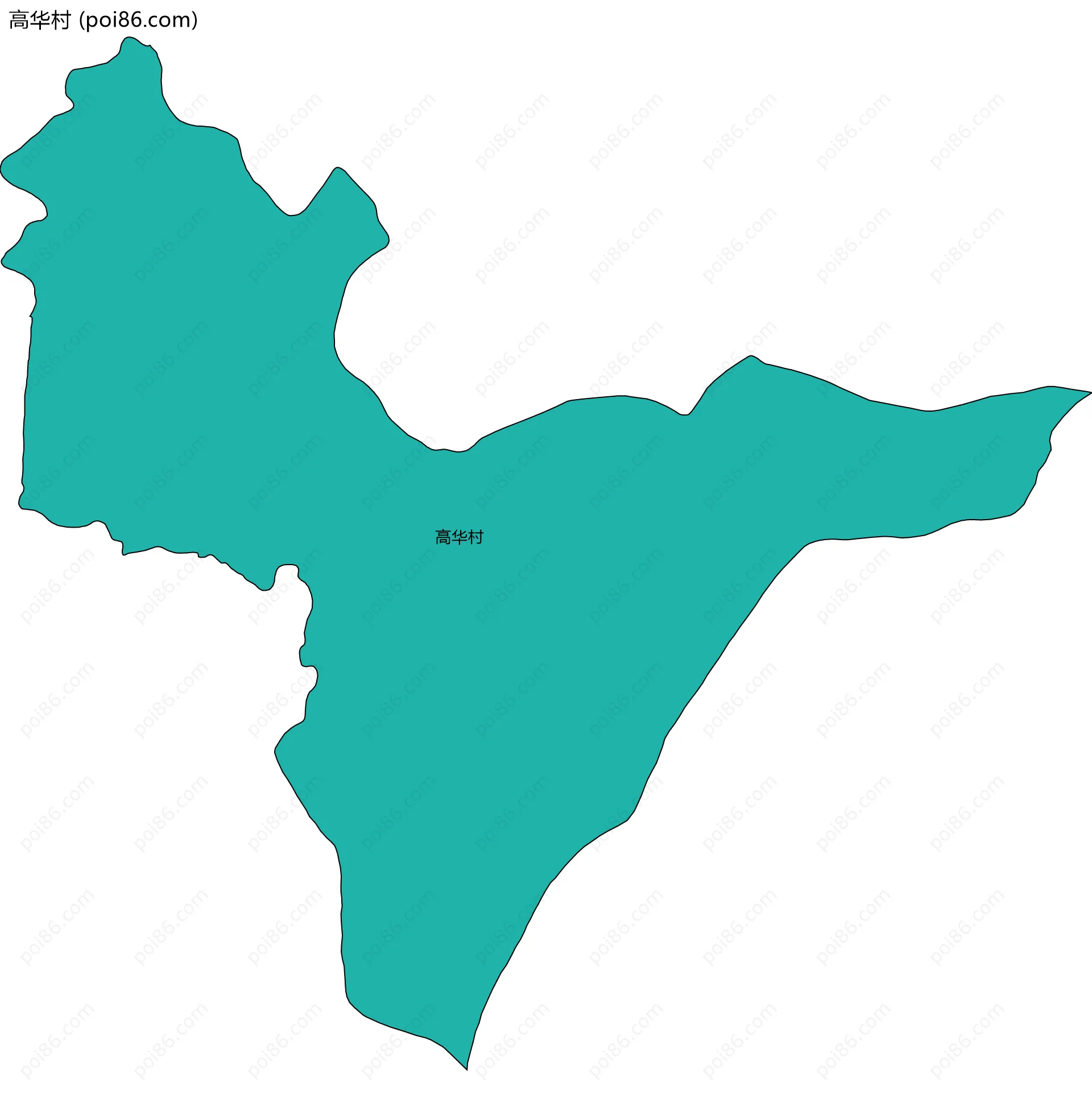 高华村边界地图