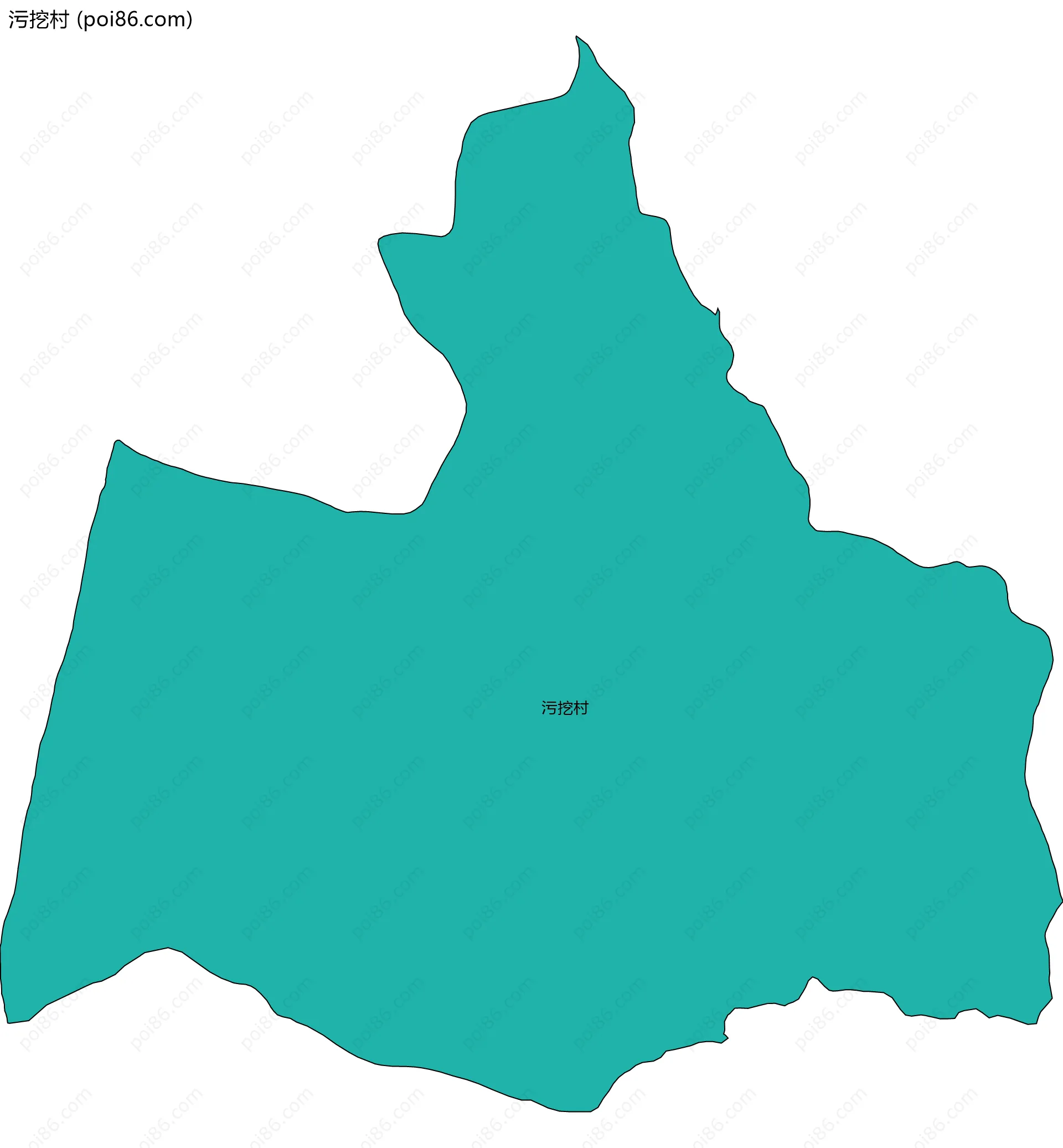 污挖村边界地图