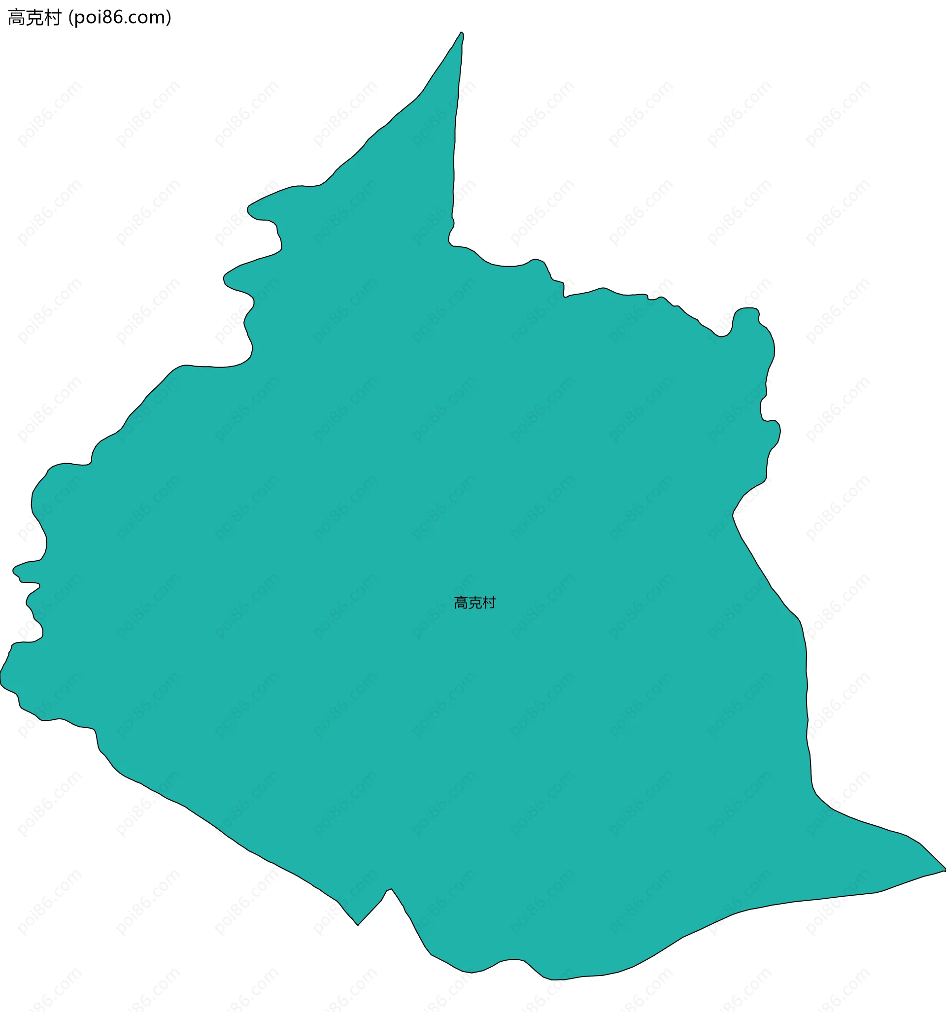 高克村边界地图