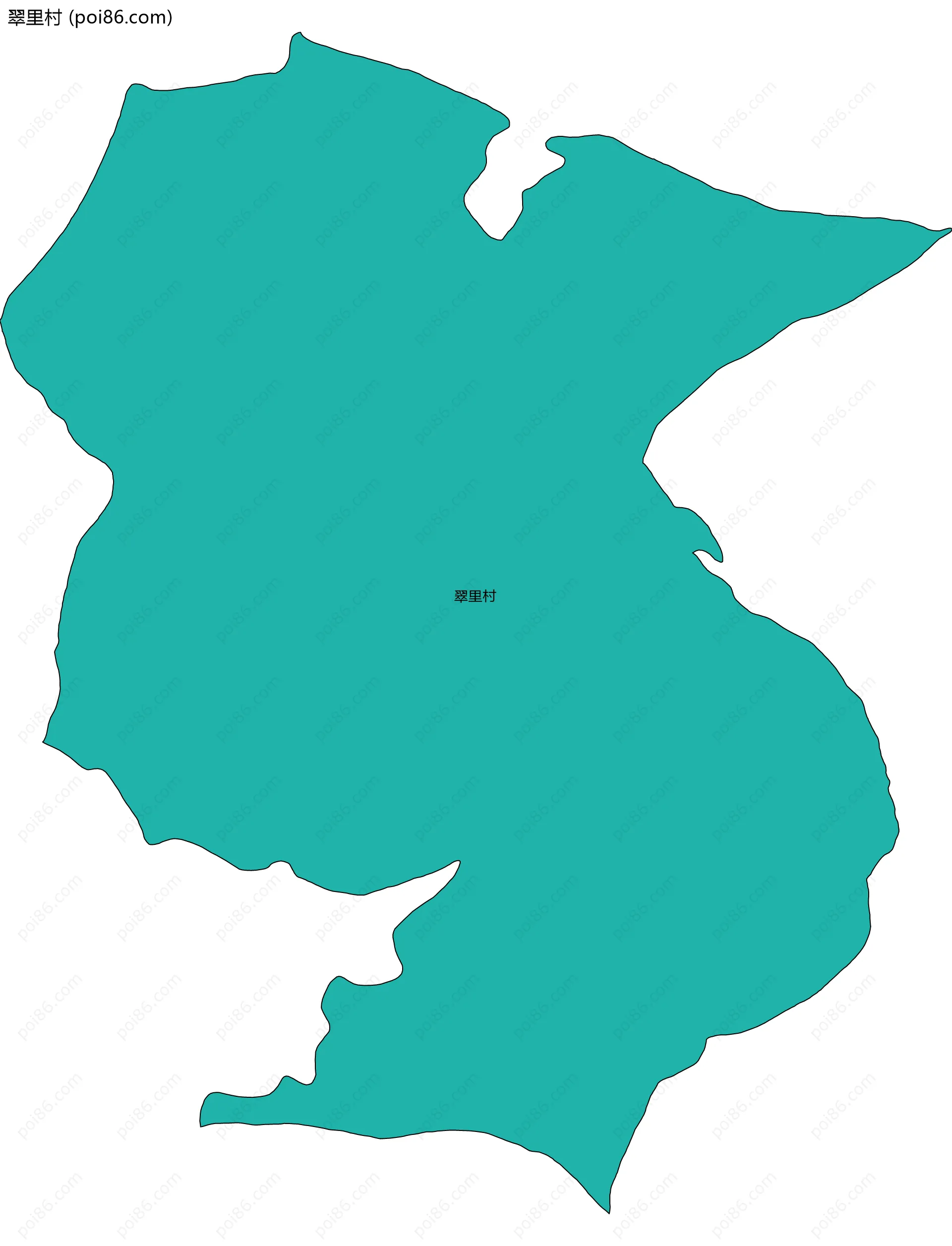 翠里村边界地图