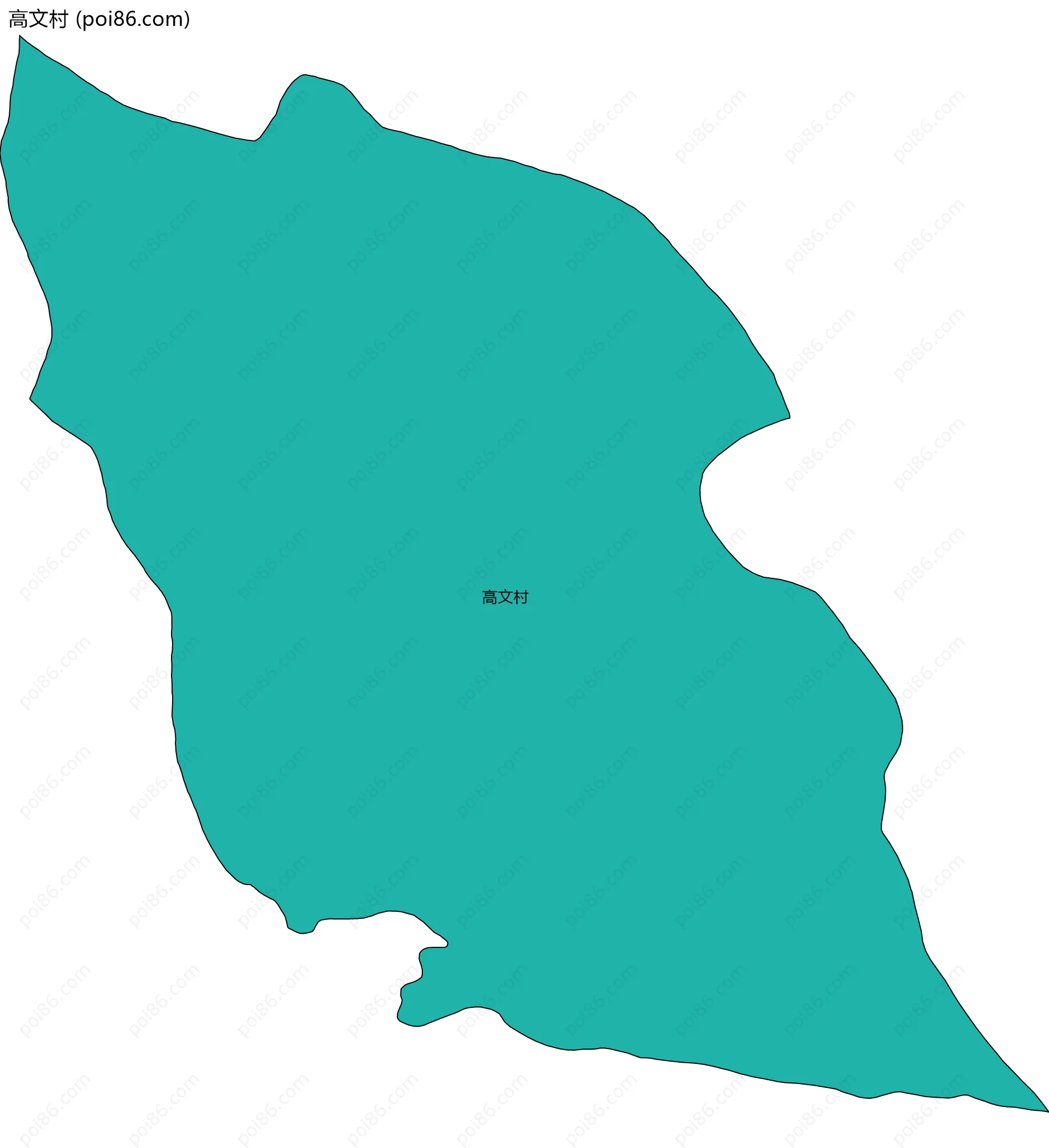 高文村边界地图