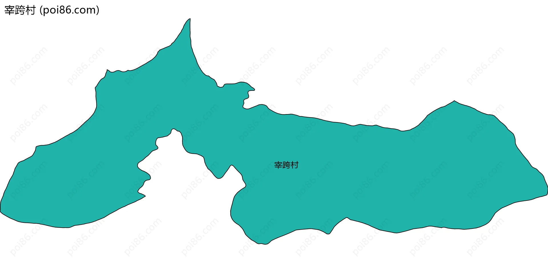 宰跨村边界地图