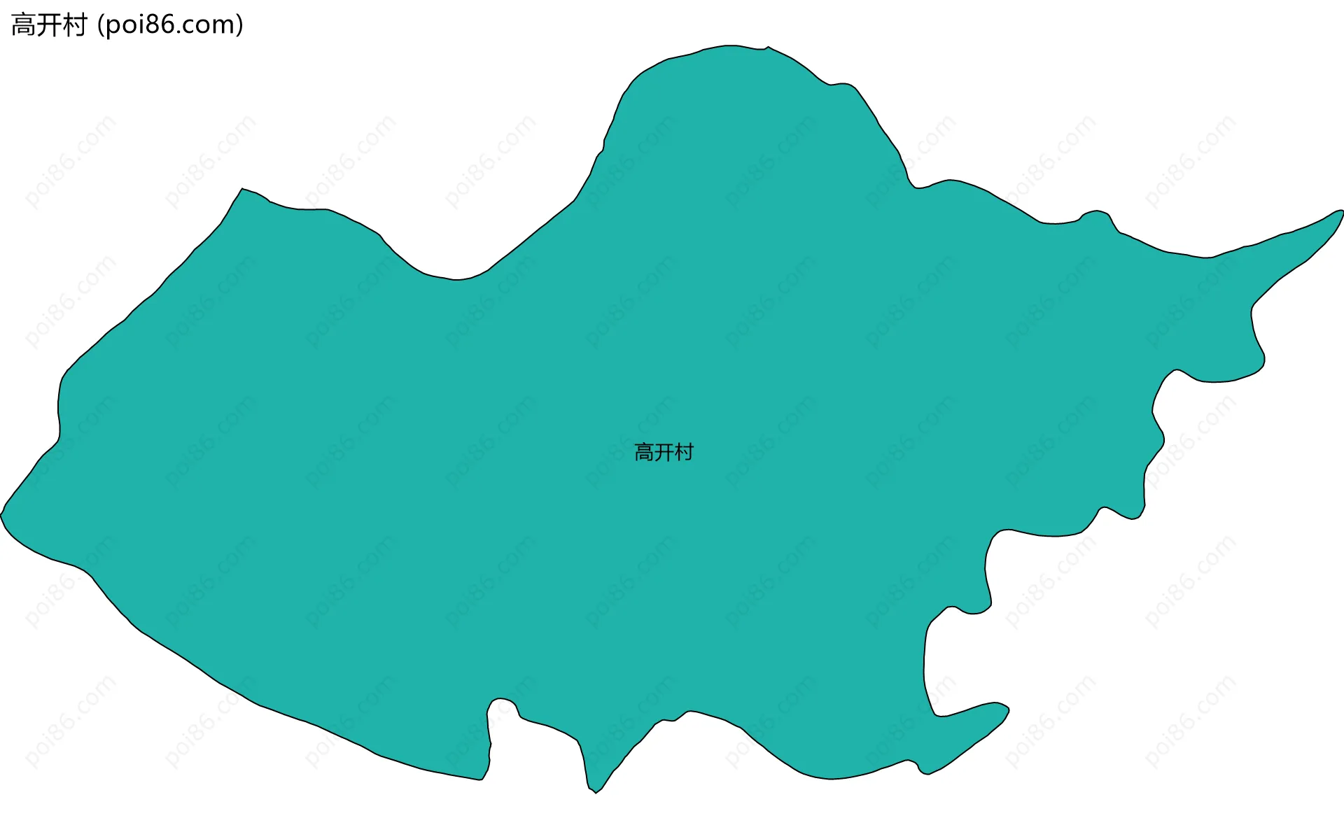 高开村边界地图