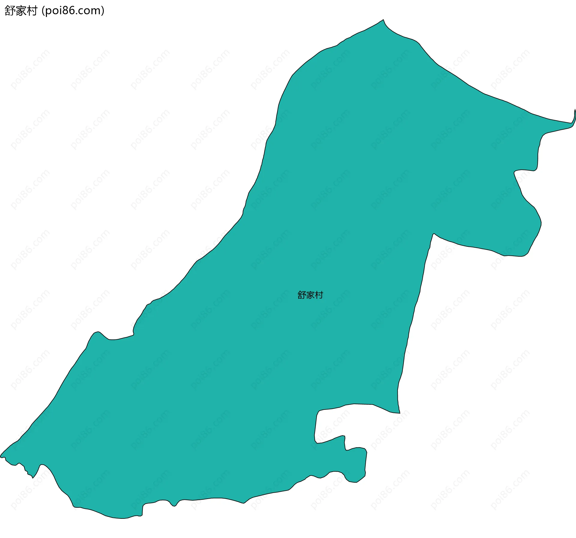舒家村边界地图