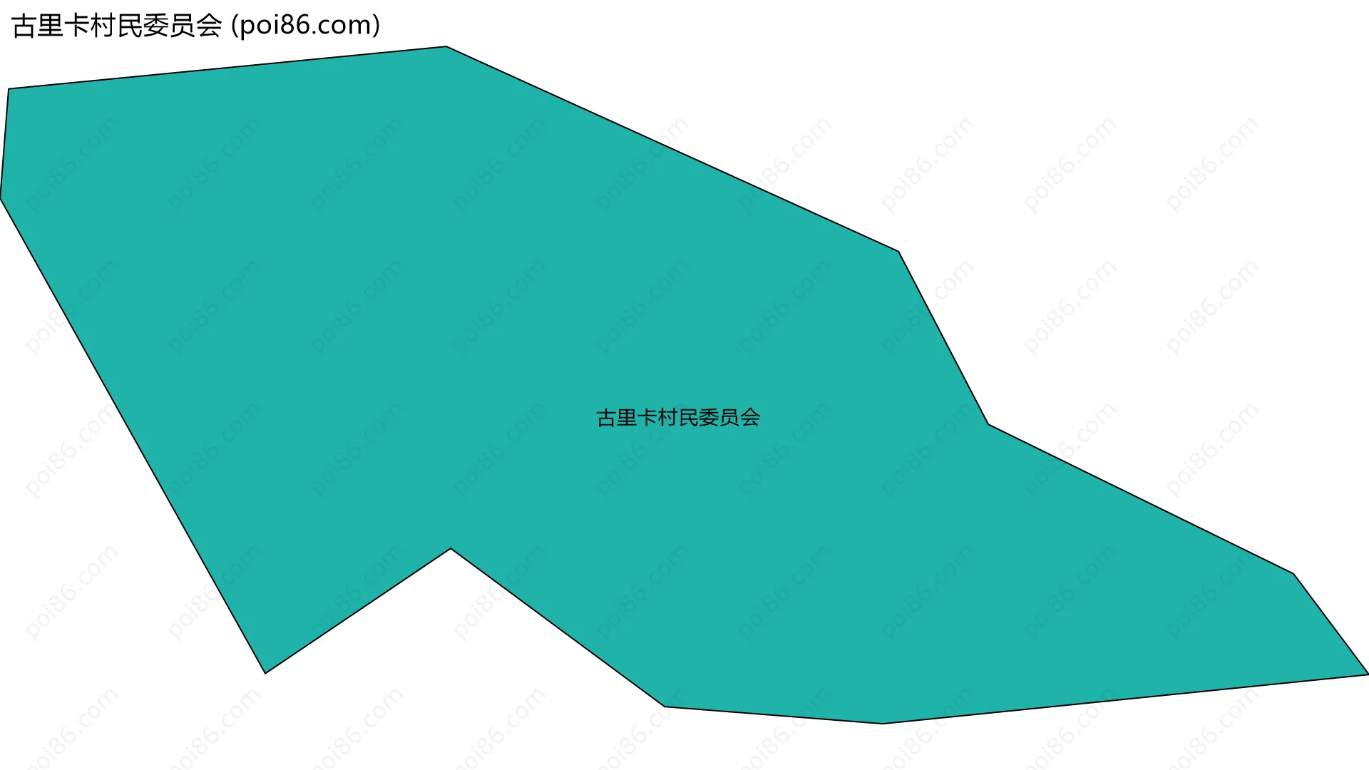 古里卡村民委员会边界地图