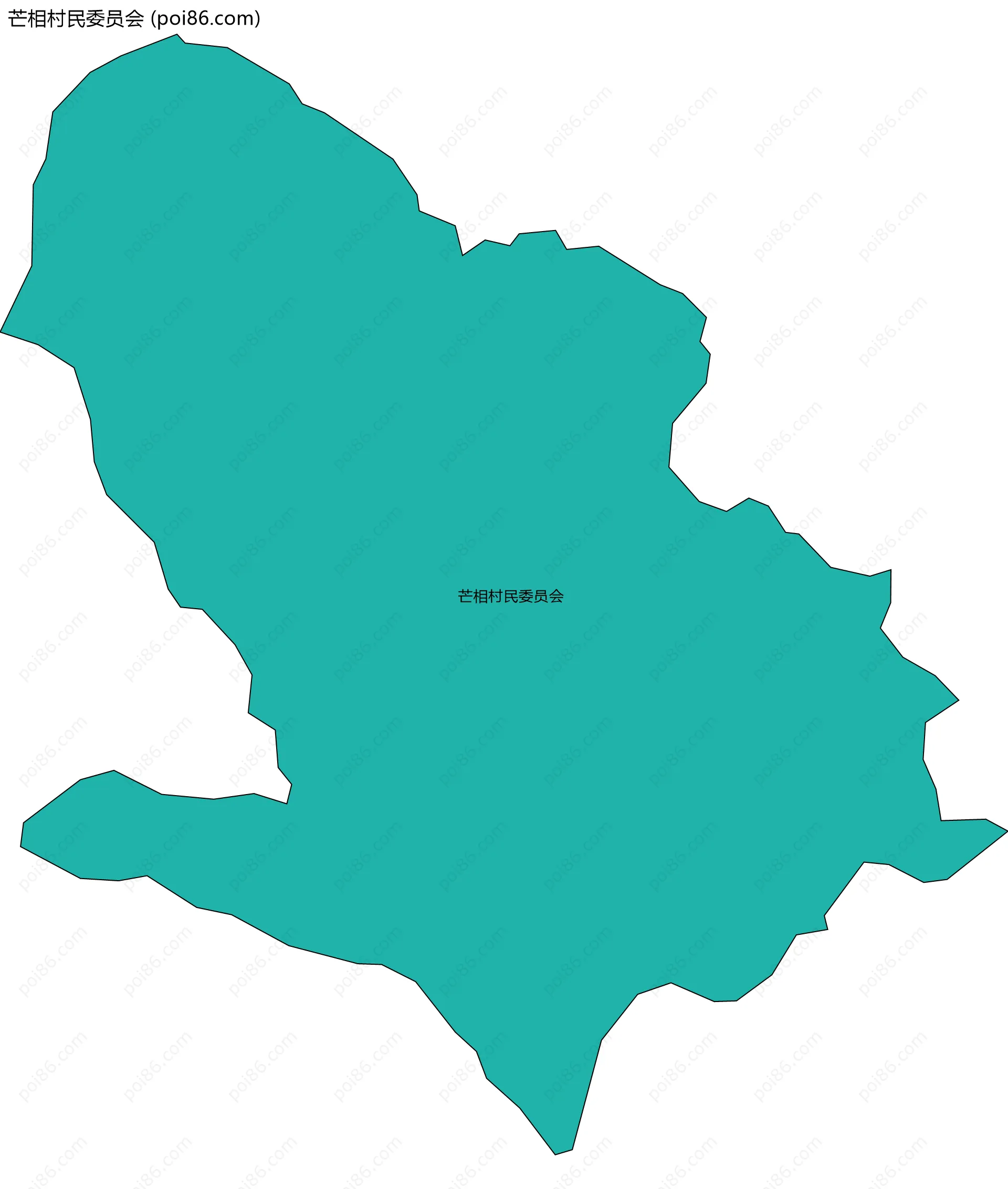 芒相村民委员会边界地图