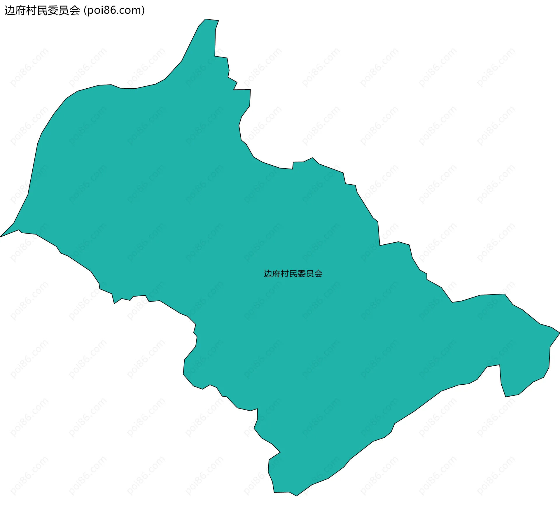 边府村民委员会边界地图