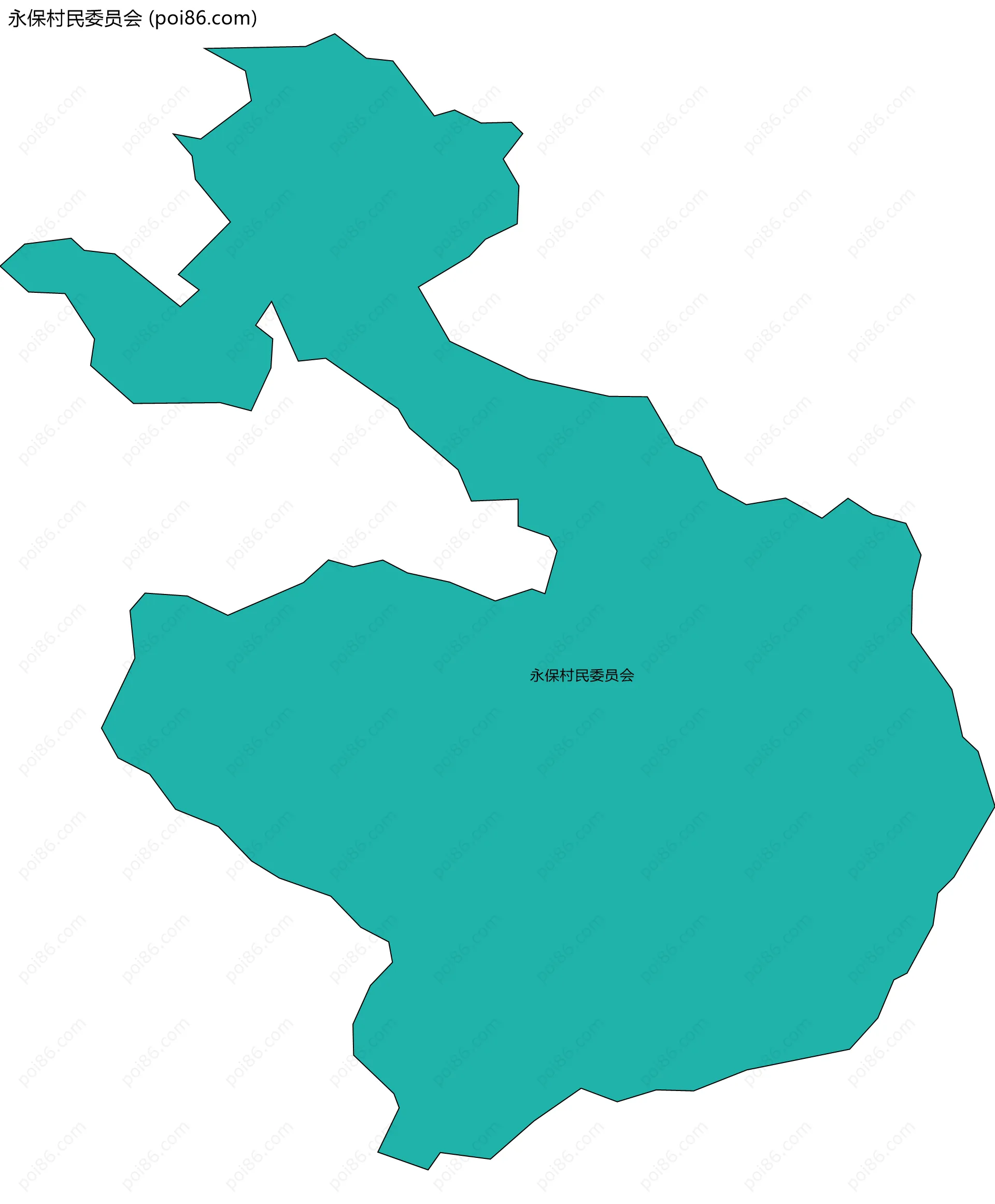 永保村民委员会边界地图