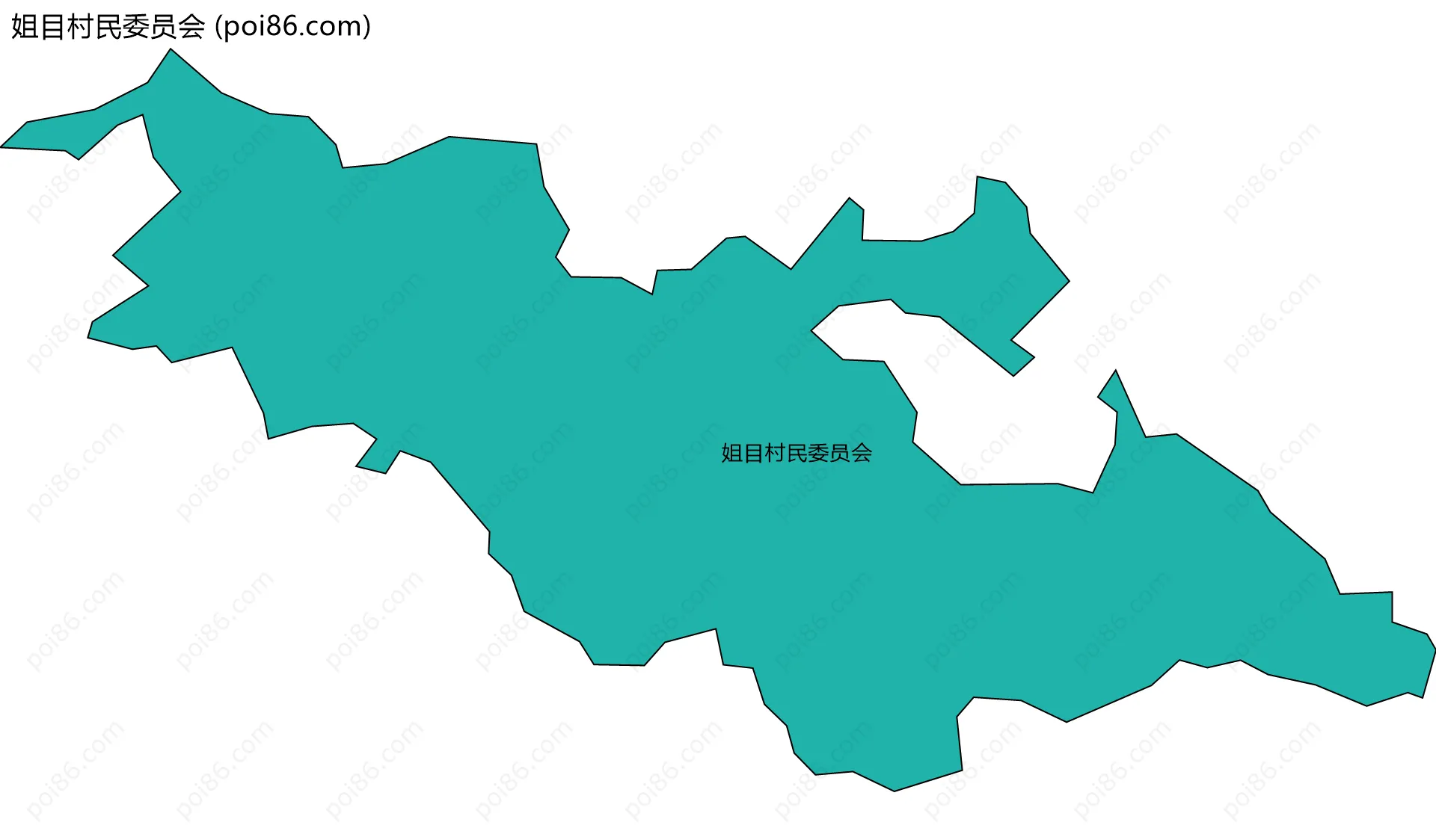 姐目村民委员会边界地图
