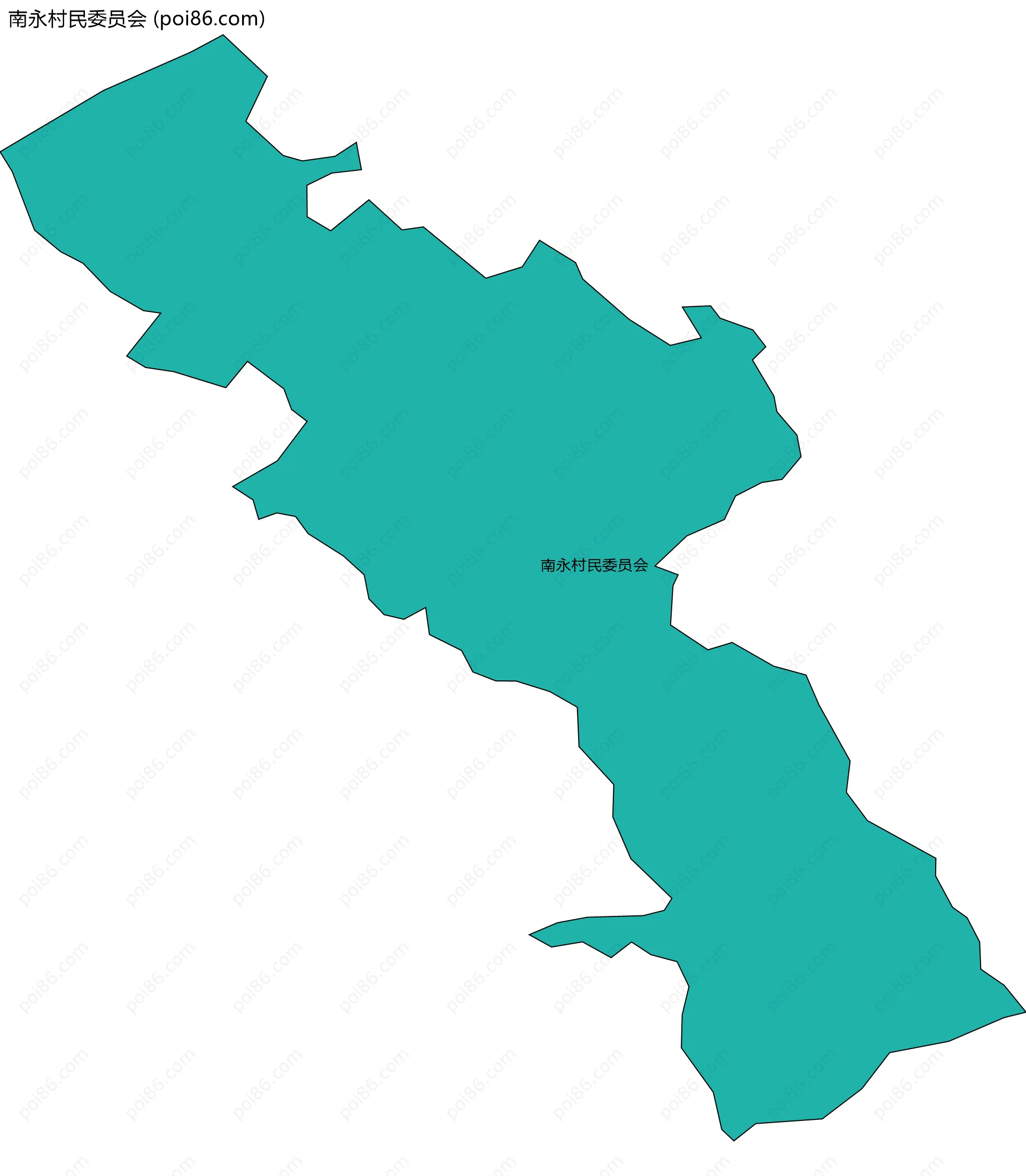 南永村民委员会边界地图