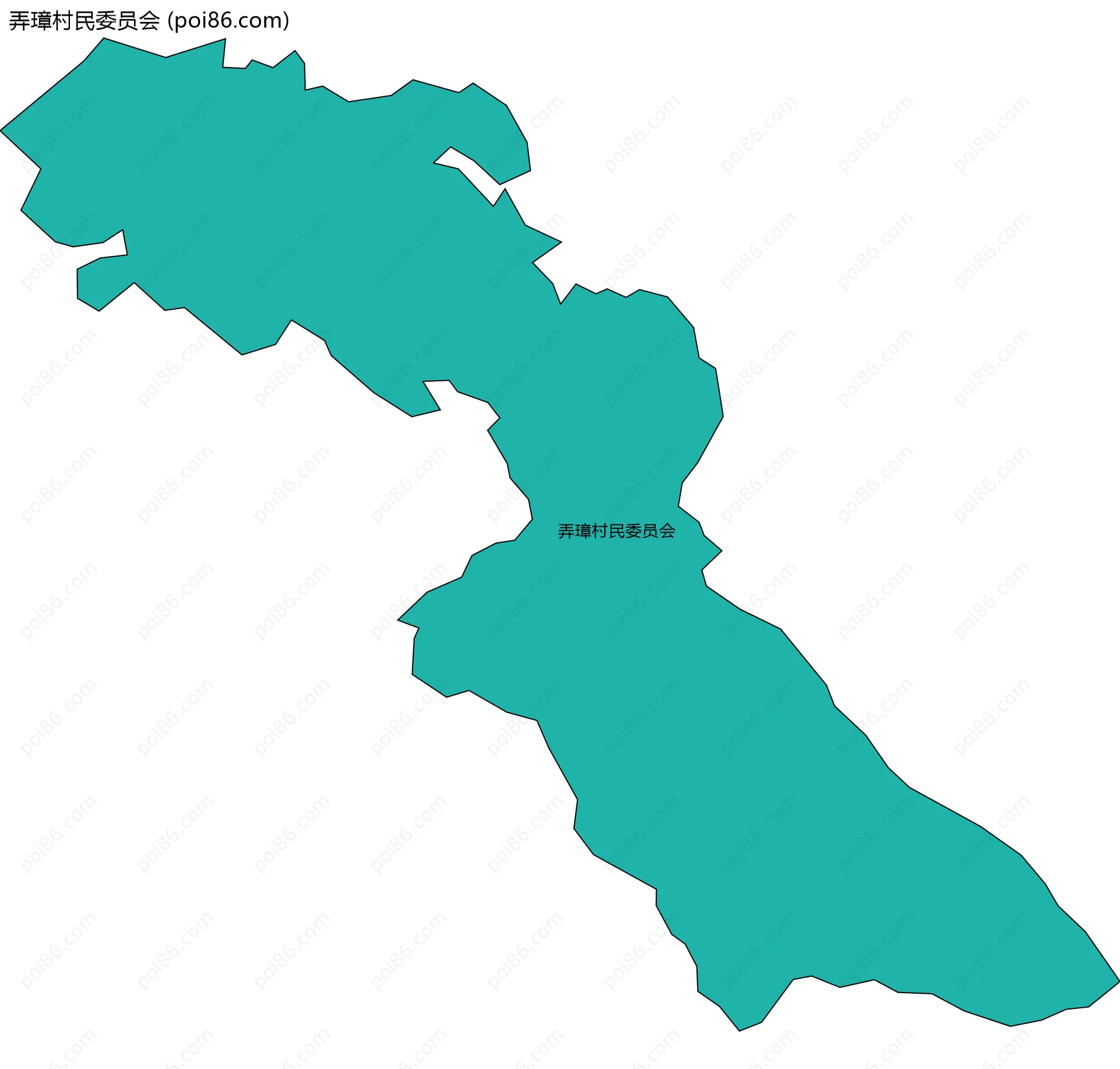 弄璋村民委员会边界地图