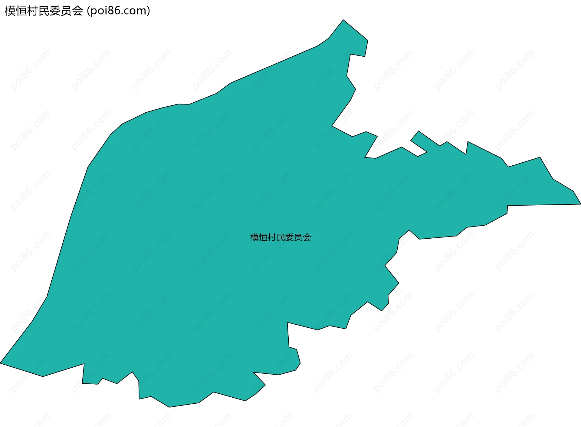 模恒村民委员会边界地图