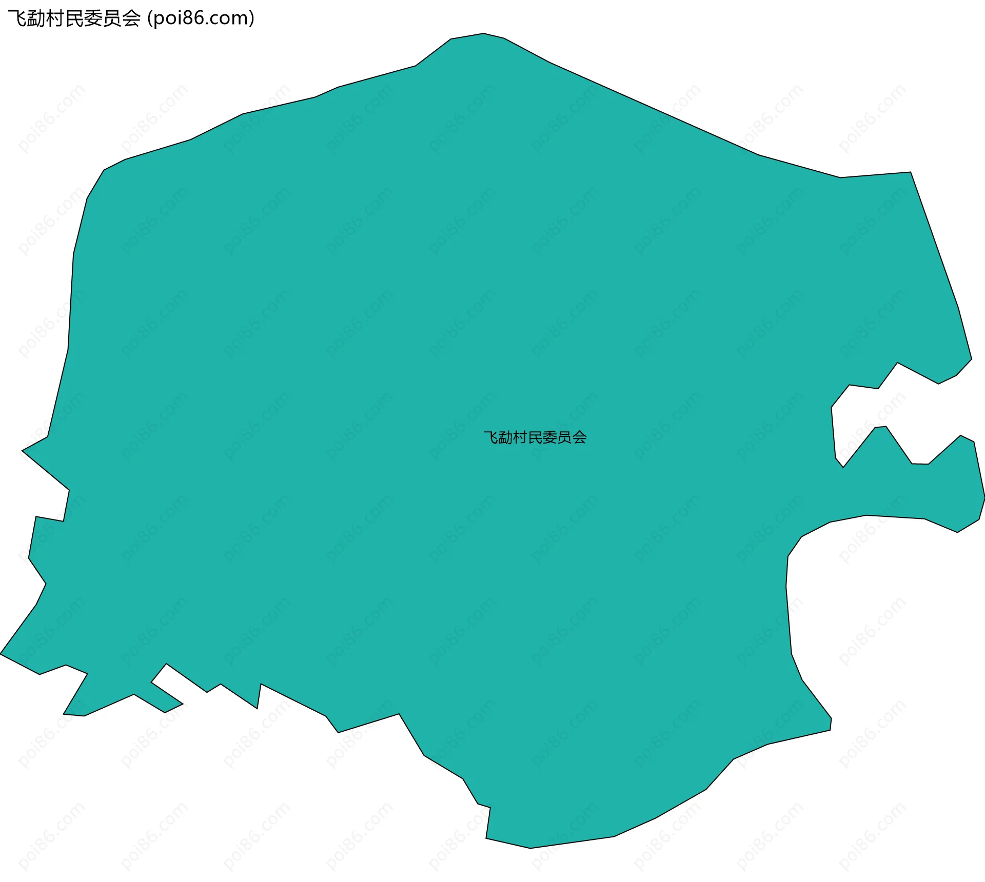 飞勐村民委员会边界地图