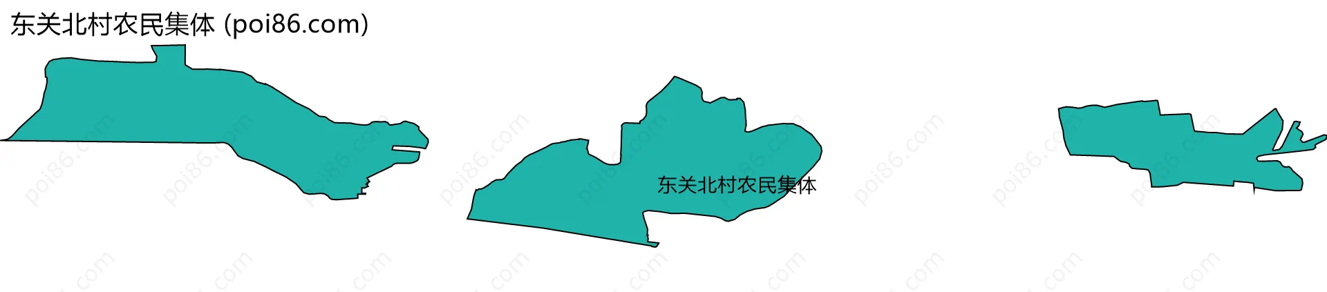 东关北村农民集体边界地图