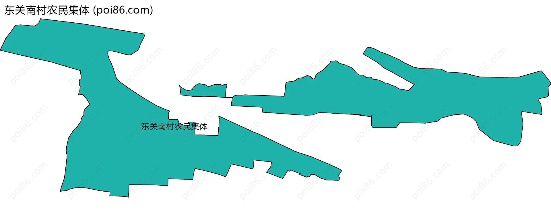 东关南村农民集体边界地图