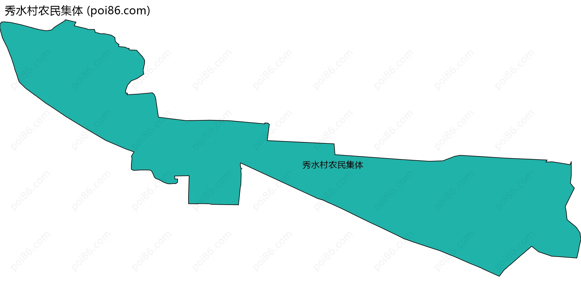 秀水村农民集体边界地图