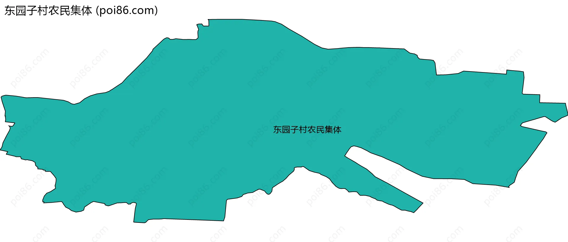东园子村农民集体边界地图