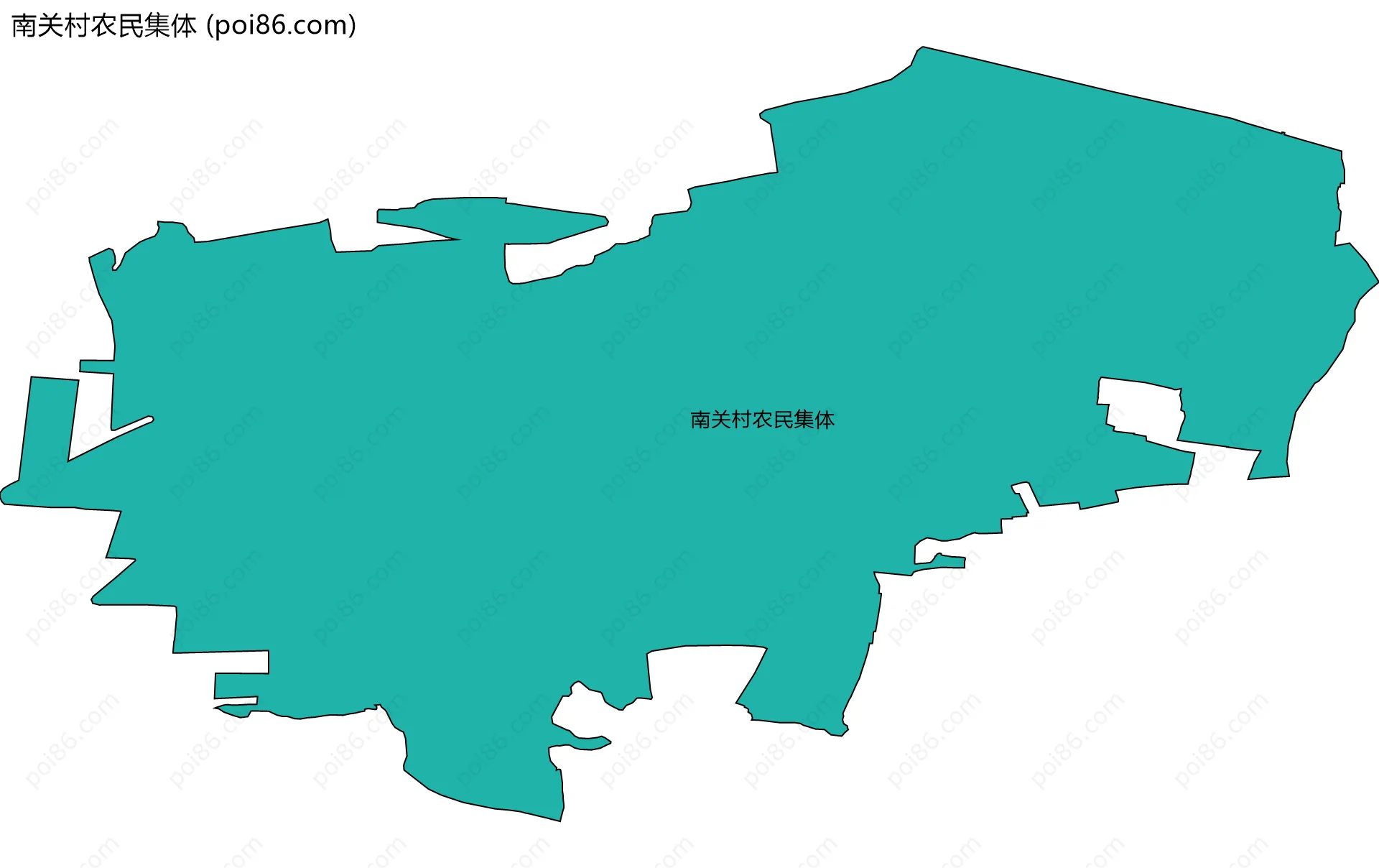 南关村农民集体边界地图