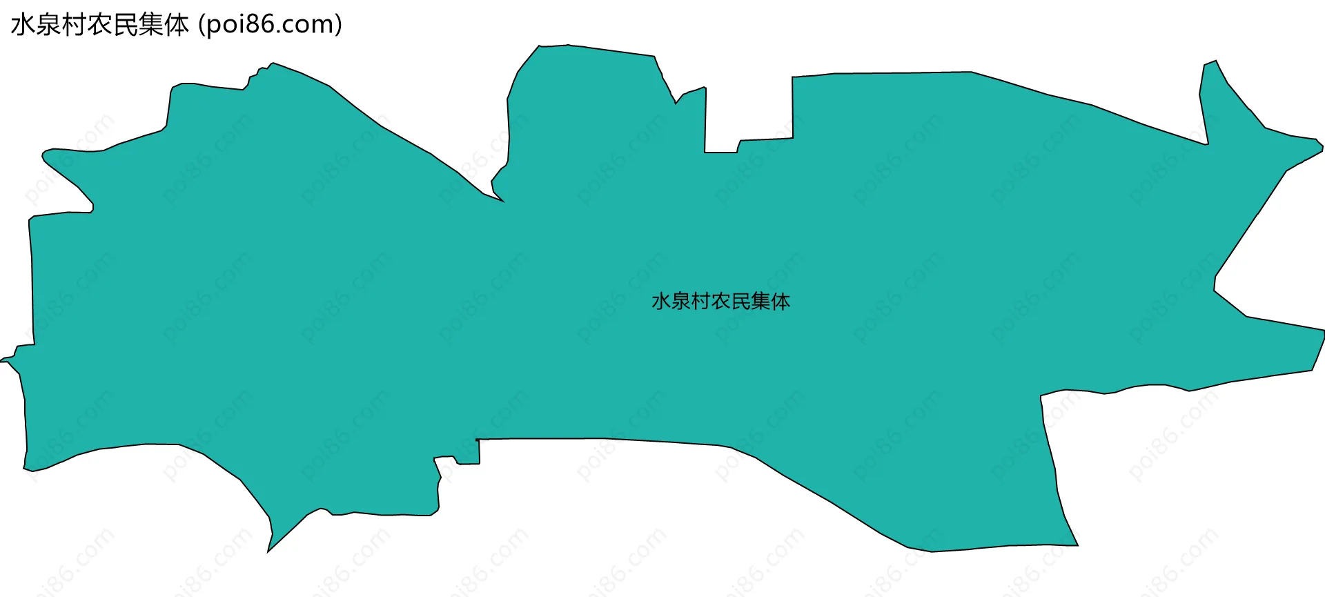 水泉村农民集体边界地图