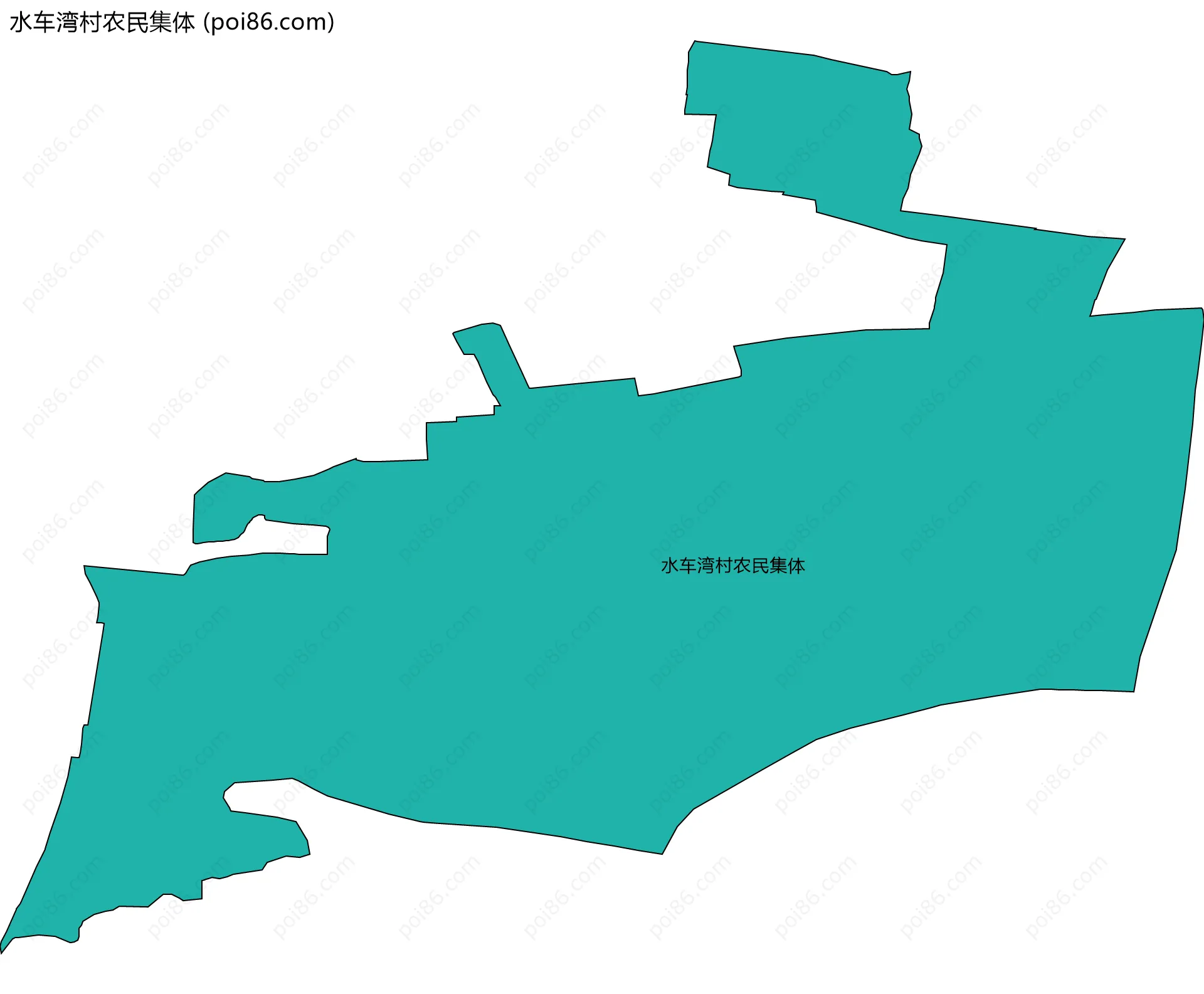 水车湾村农民集体边界地图