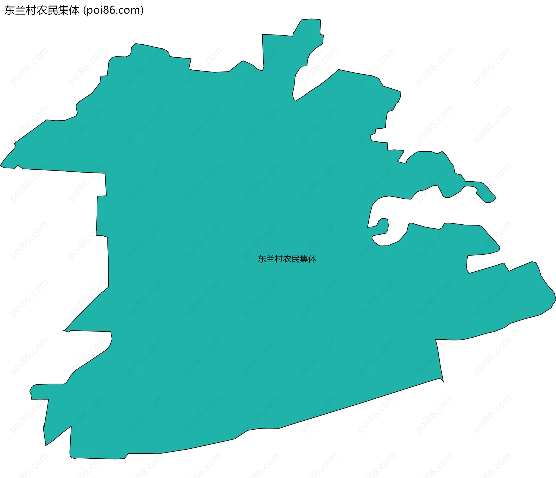 东兰村农民集体边界地图