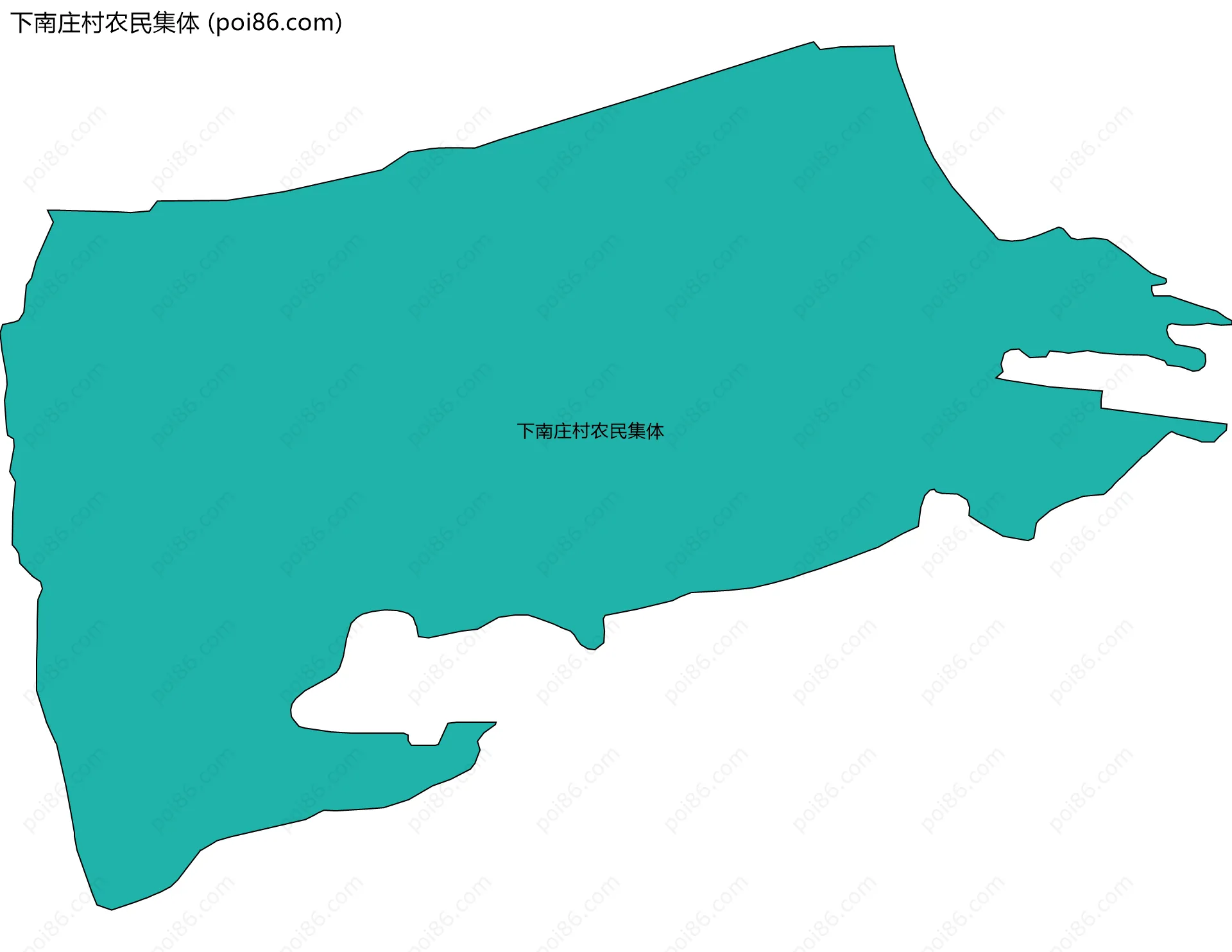 下南庄村农民集体边界地图