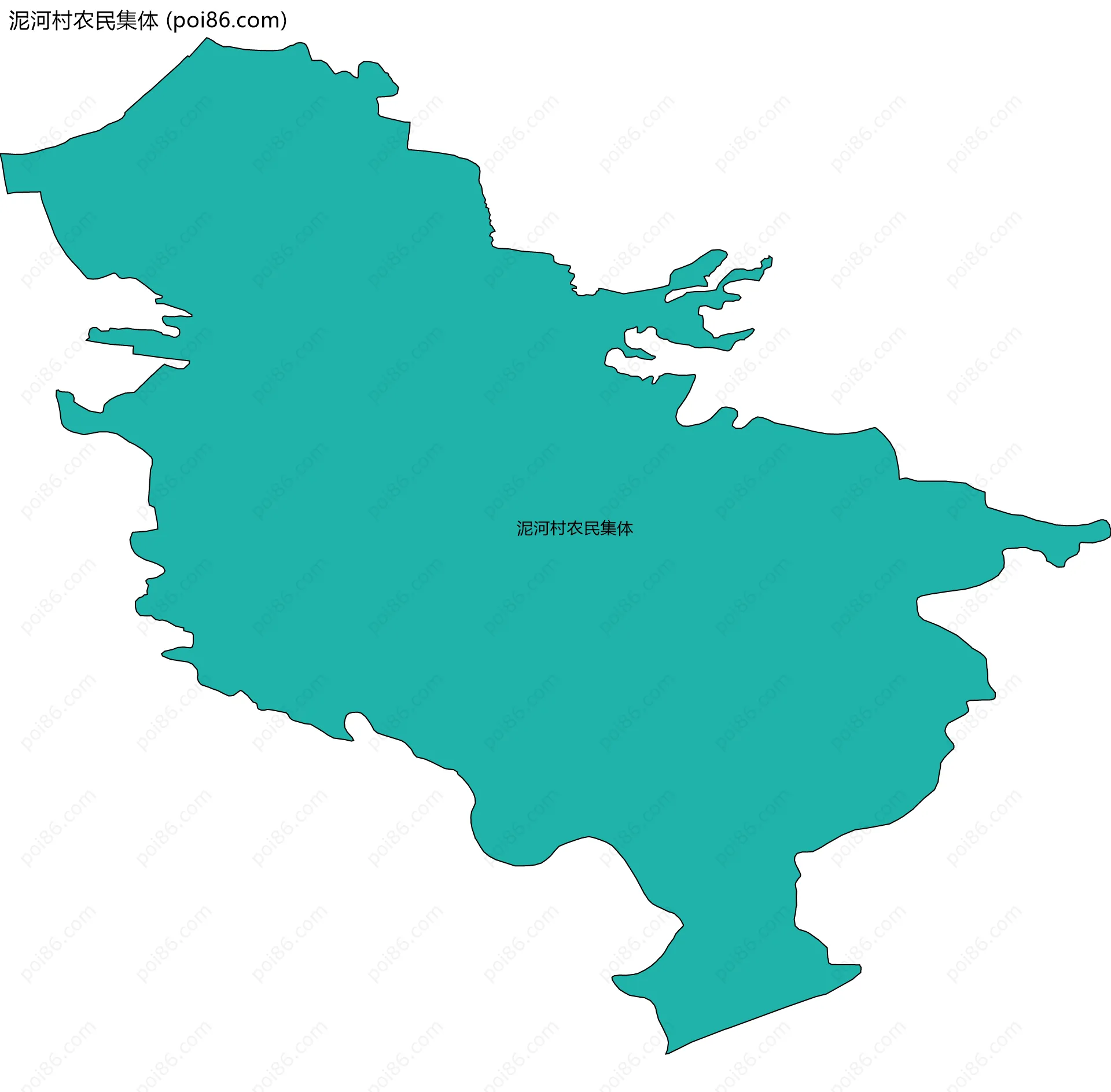 泥河村农民集体边界地图