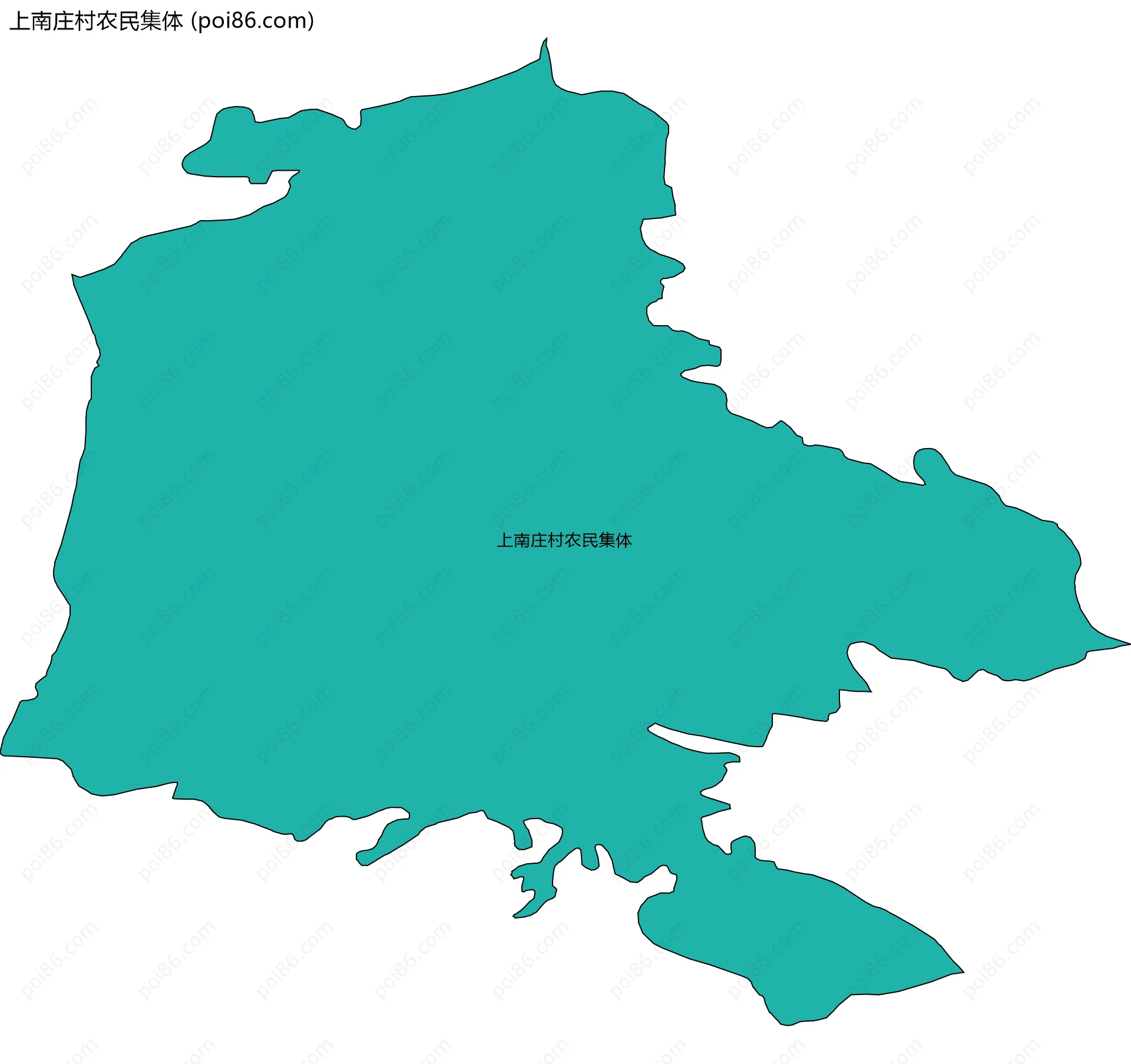 上南庄村农民集体边界地图