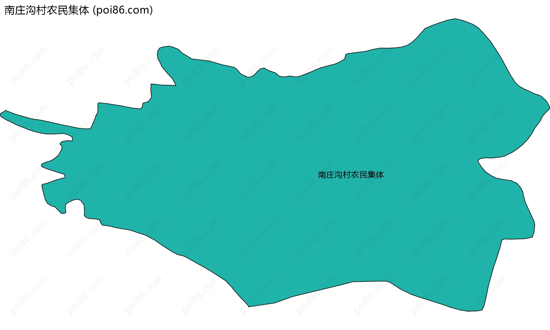 南庄沟村农民集体边界地图