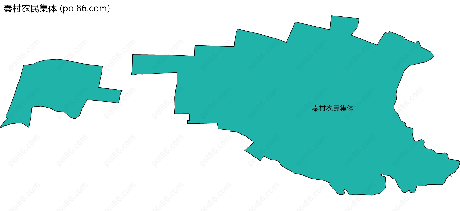 秦村农民集体边界地图