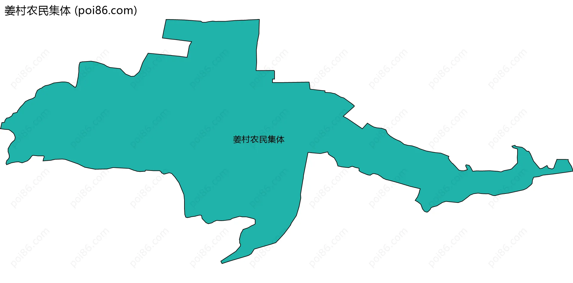 姜村农民集体边界地图
