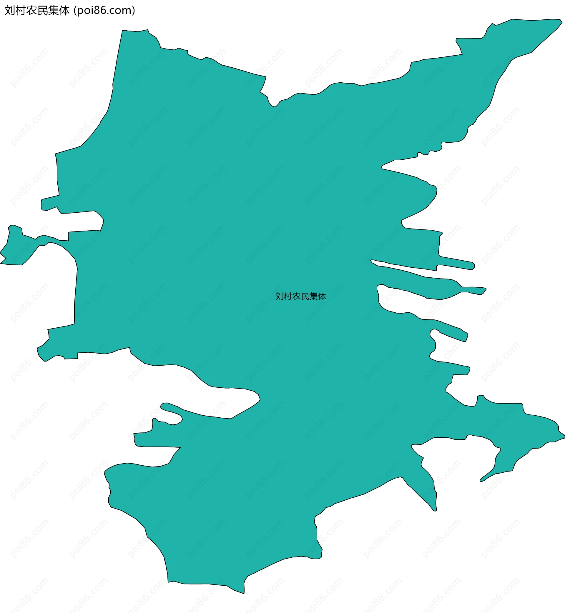 刘村农民集体边界地图