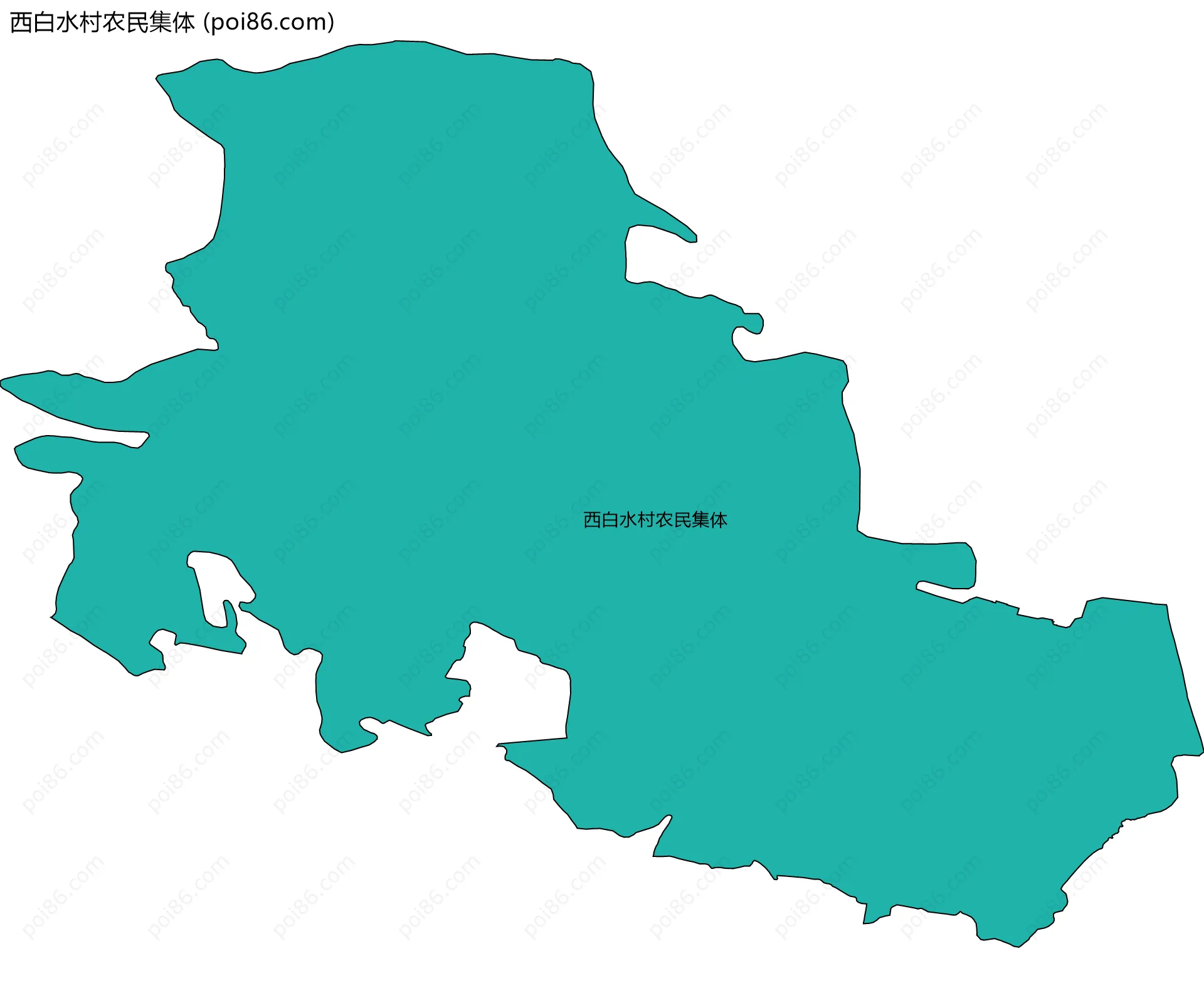 西白水村农民集体边界地图