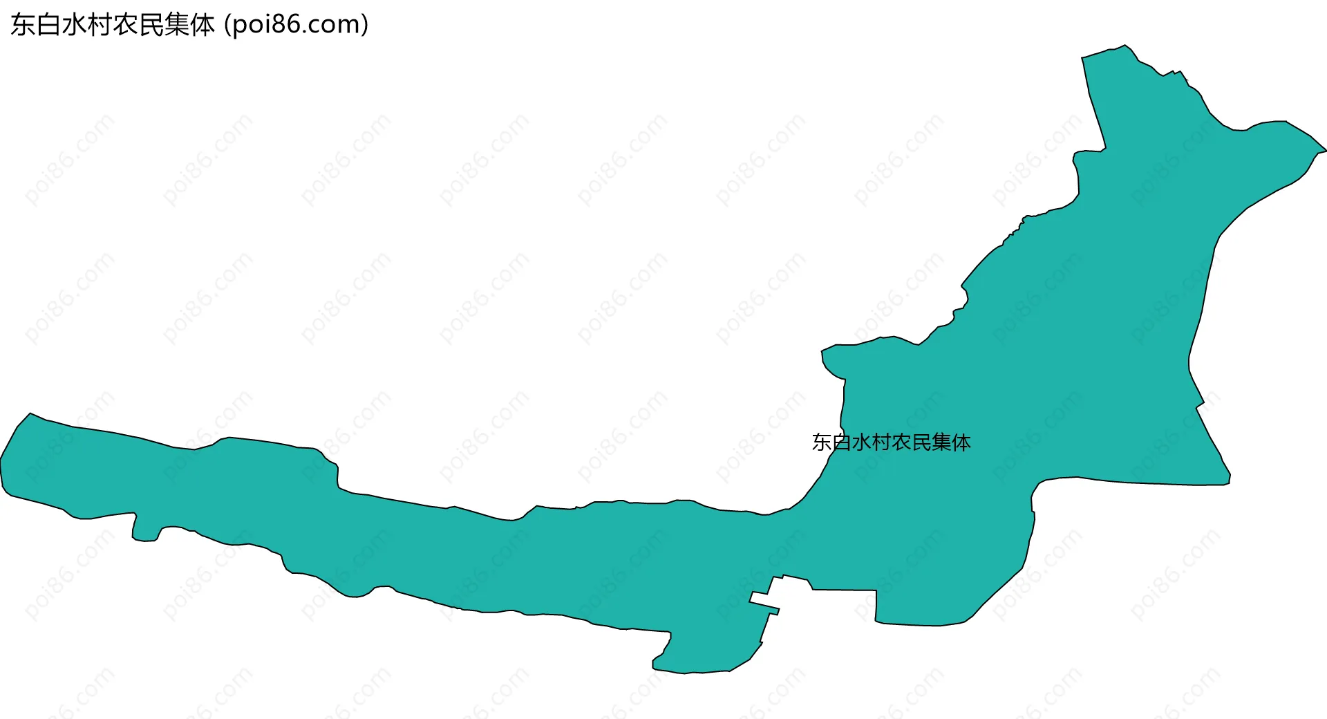 东白水村农民集体边界地图