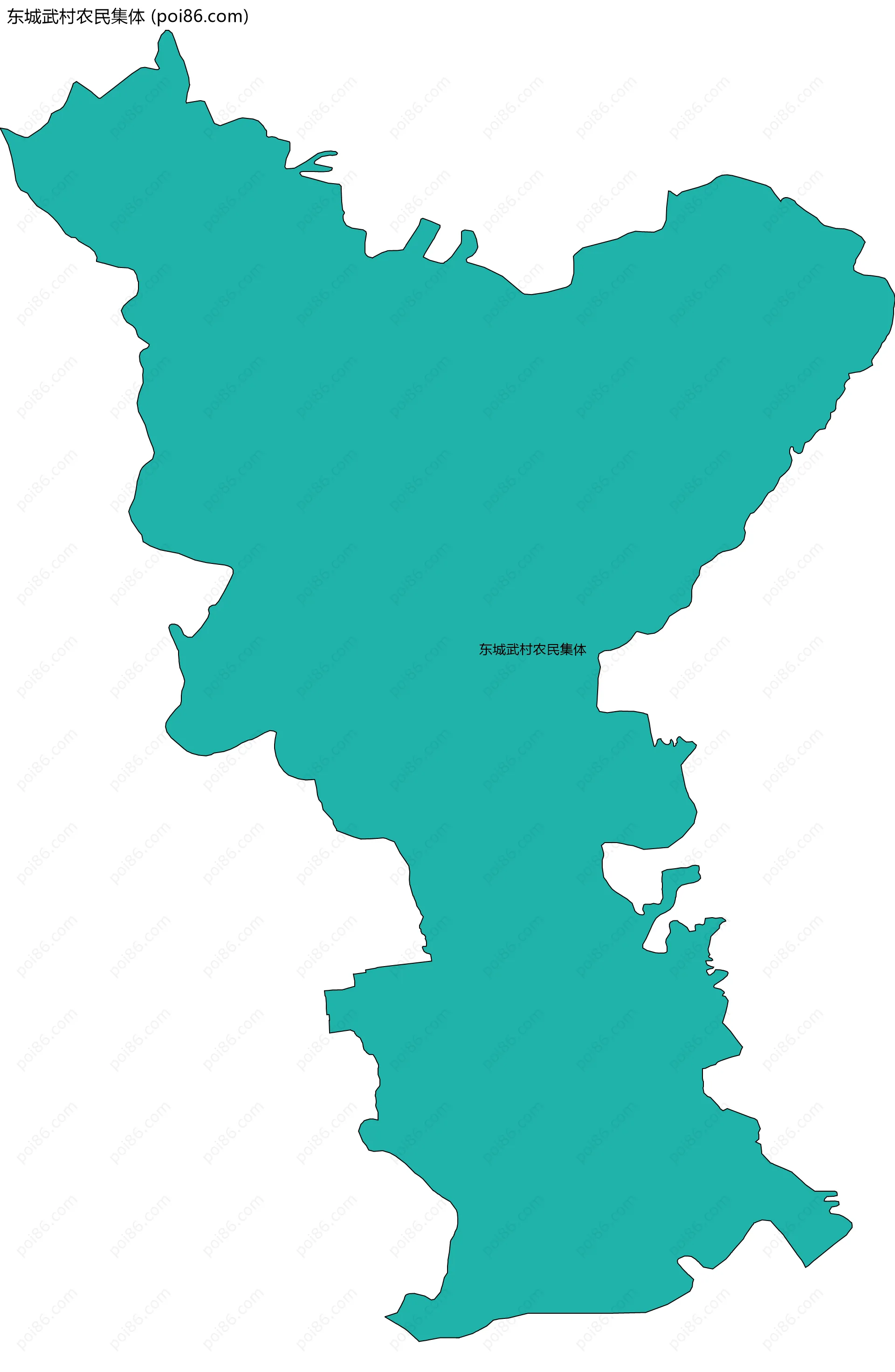 东城武村农民集体边界地图