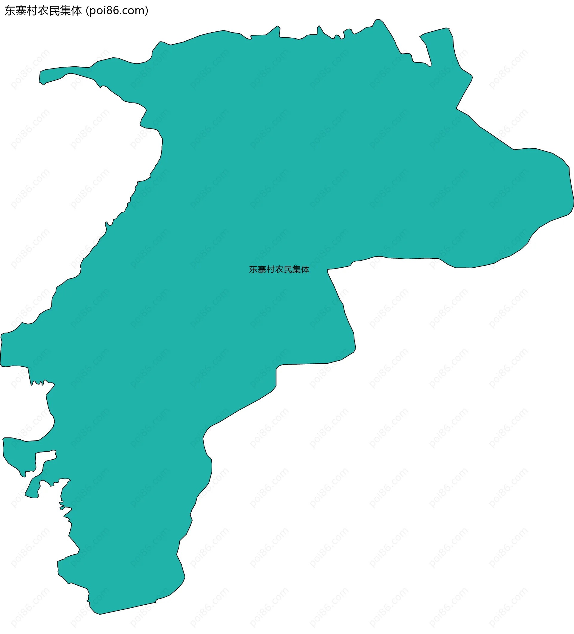 东寨村农民集体边界地图