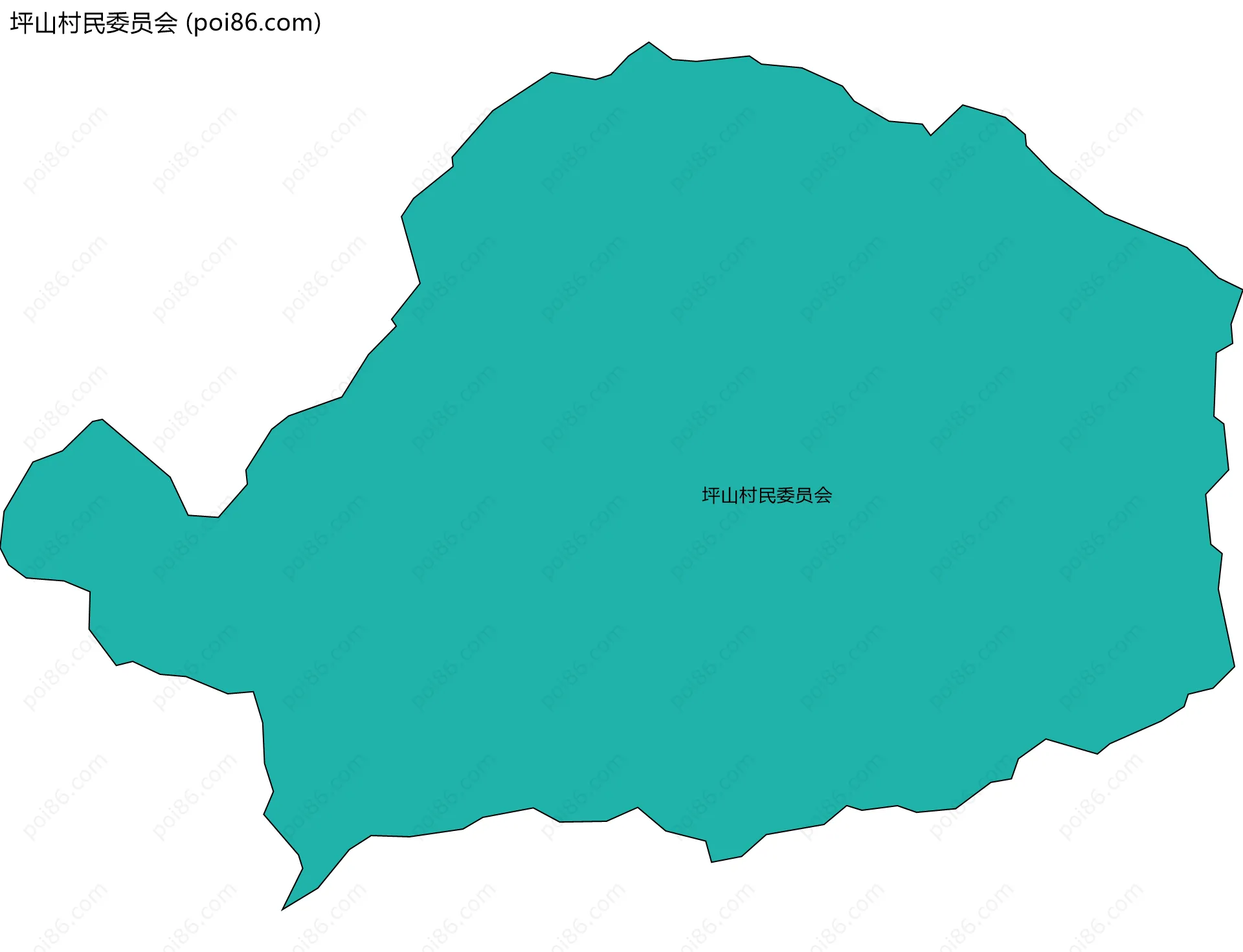 坪山村民委员会边界地图