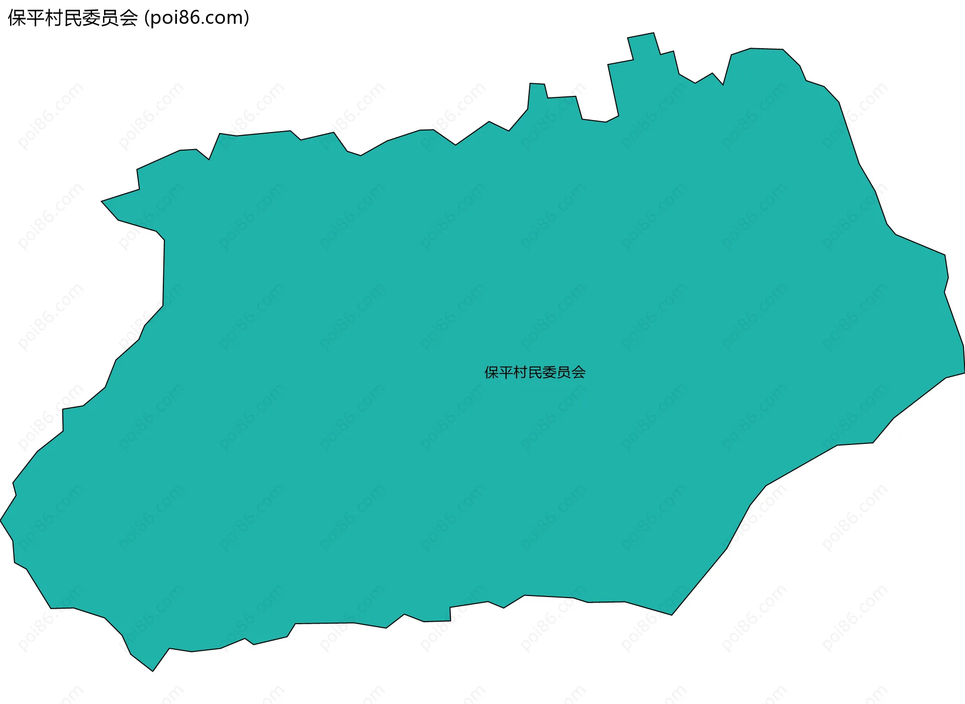 保平村民委员会边界地图